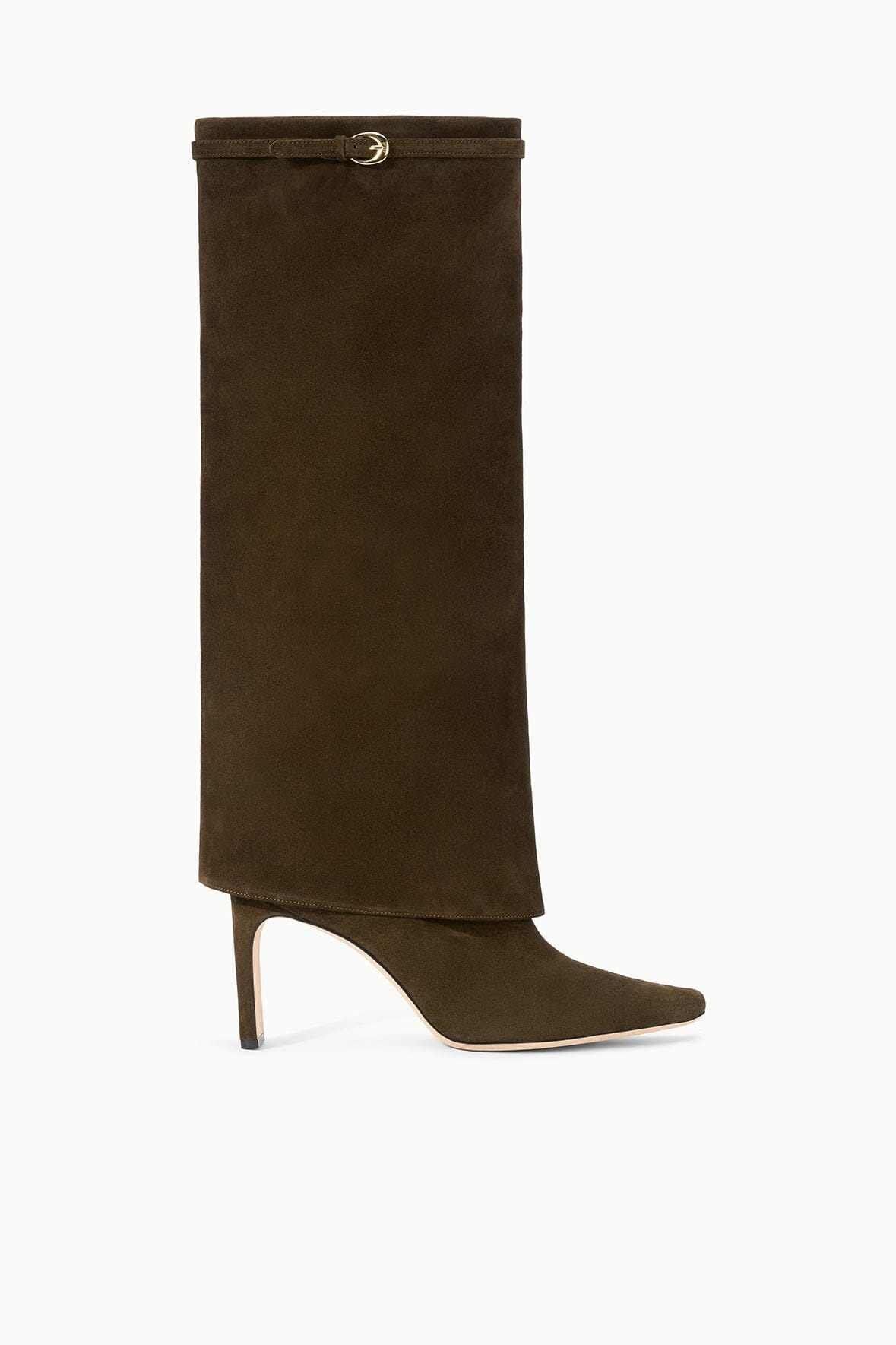 STAUD WALLY FOLDOVER HIGH HEEL BOOT TRUFFLE - 1