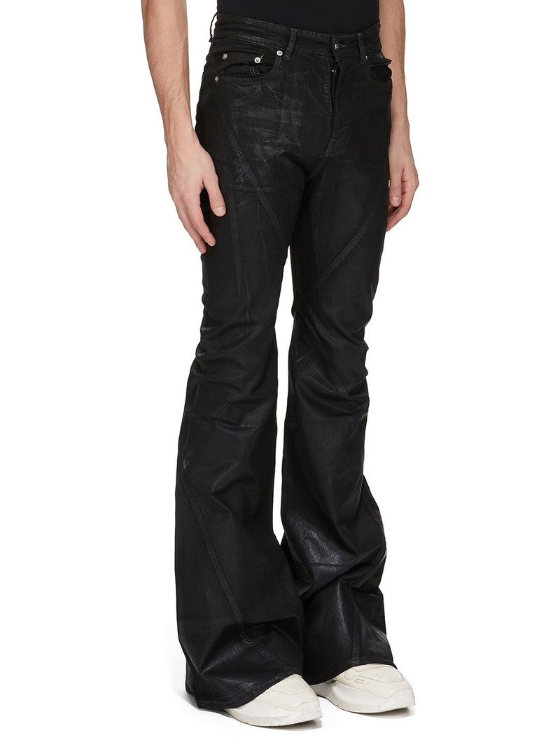 Rick Owens DRKSHDW Black Hollywood Bias Bootcut Jeans outlook