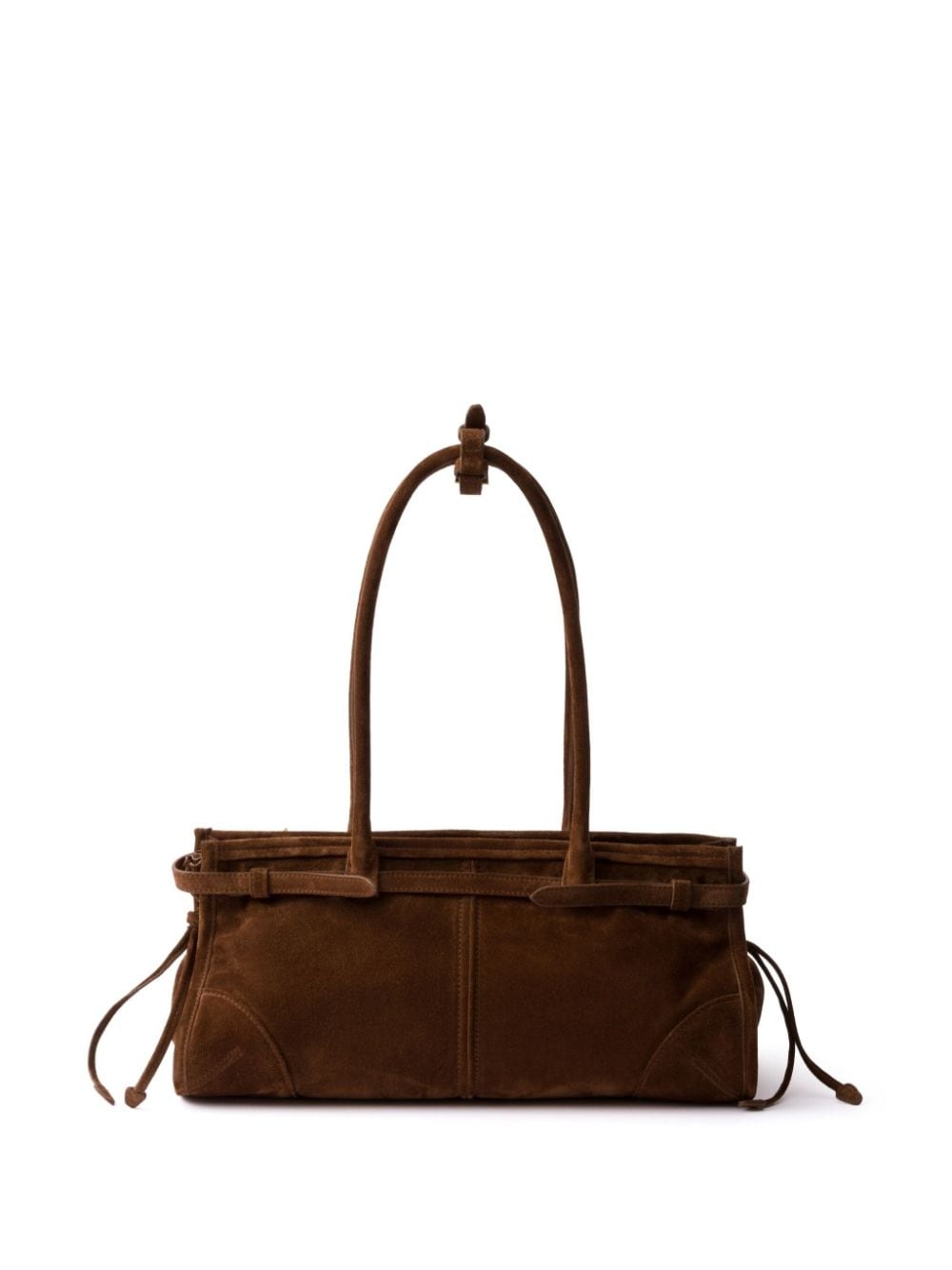 medium suede tote bag - 4