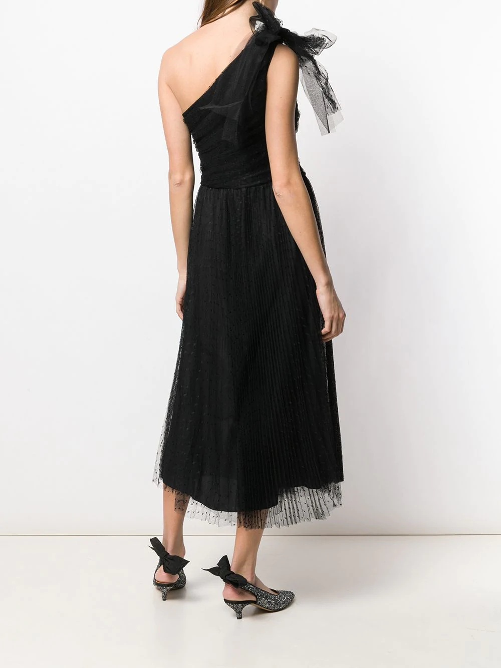 one-shoulder tulle dress - 4