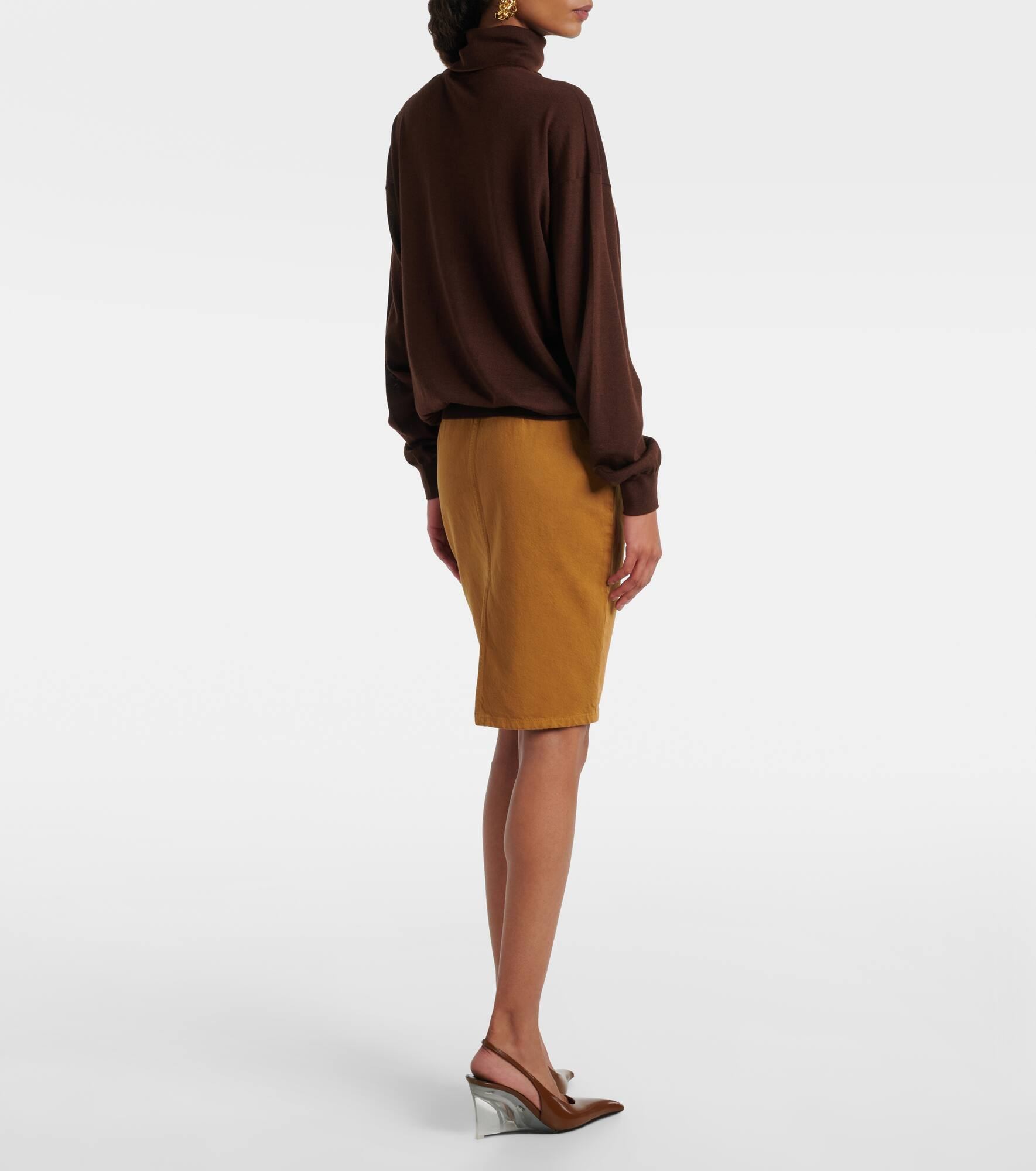 Wool, cashmere, and silk turtleneck sweater - 3