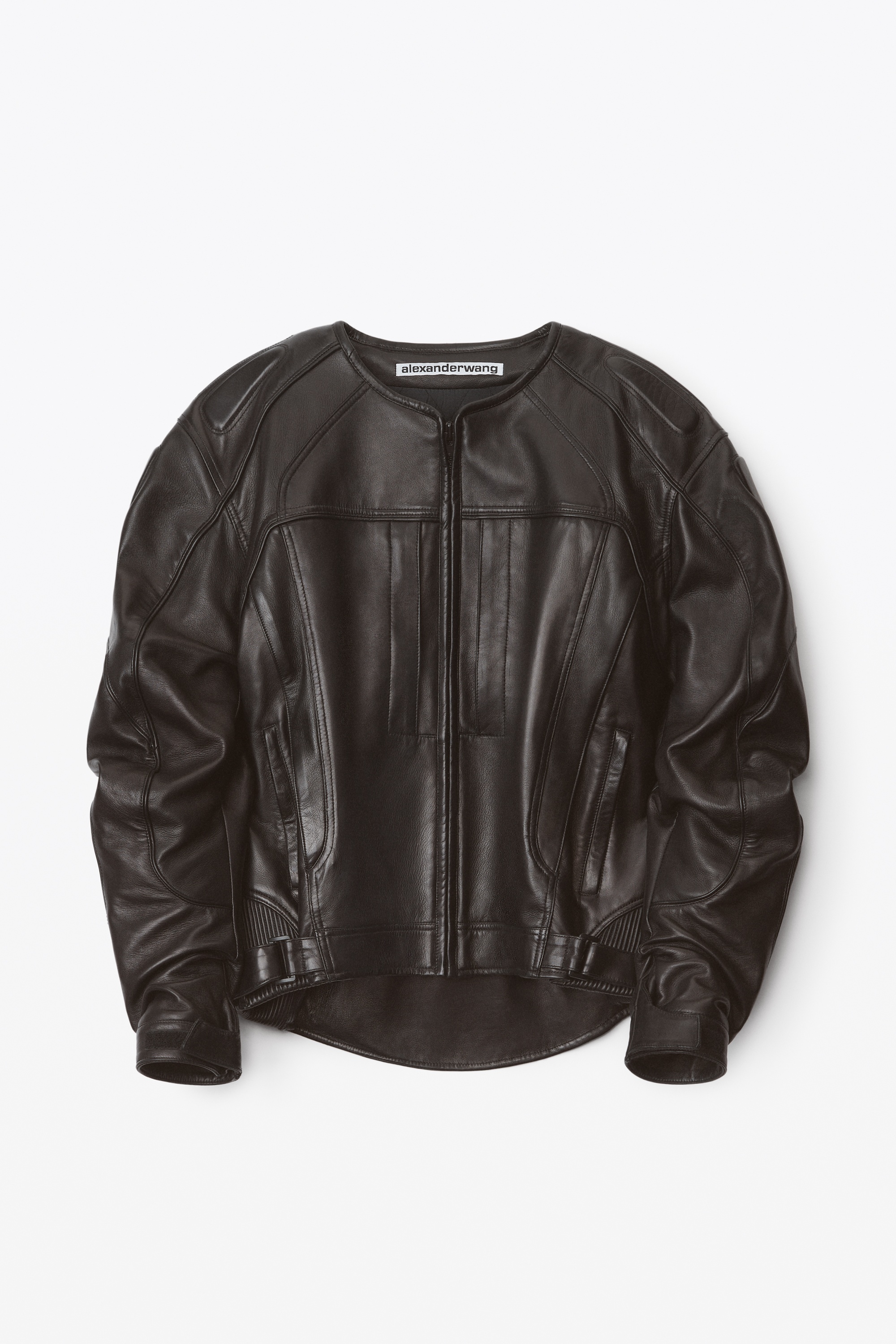 Alexander Wang OVERSIZED MOTO JACKET IN BUTTERY LEATHER | REVERSIBLE