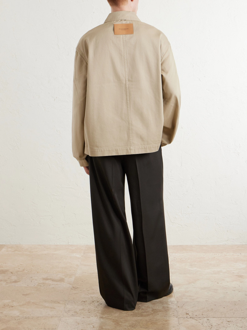 Logo-Embroidered Cotton-Twill Jacket 4