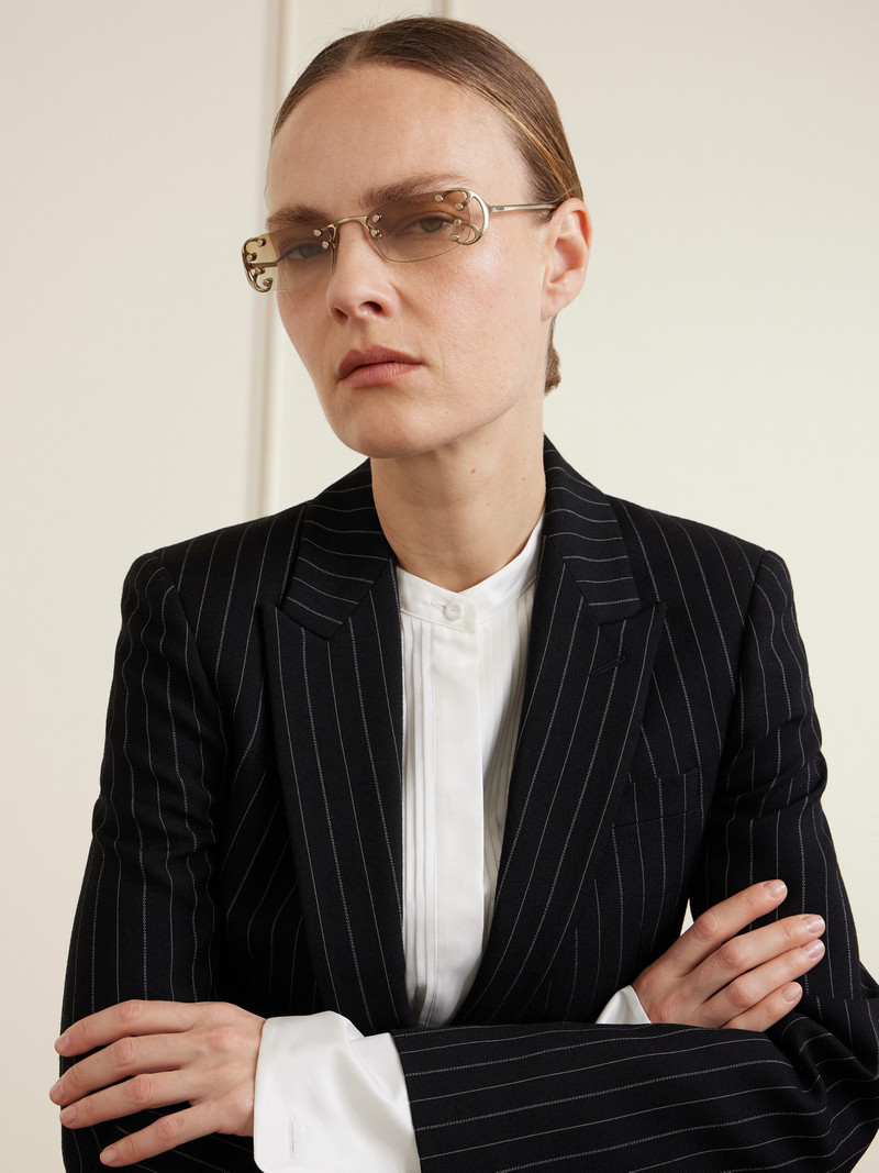 Prada Rimless Gold-tone Sunglasses outlook