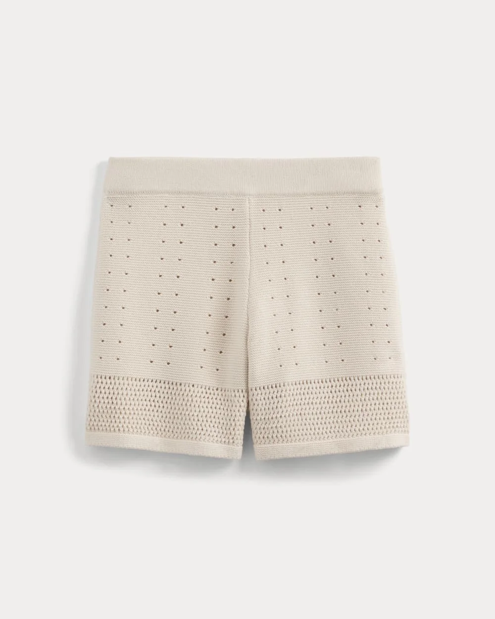 OPEN-KNIT SHORT IN EVERYDAY COTTON - 1