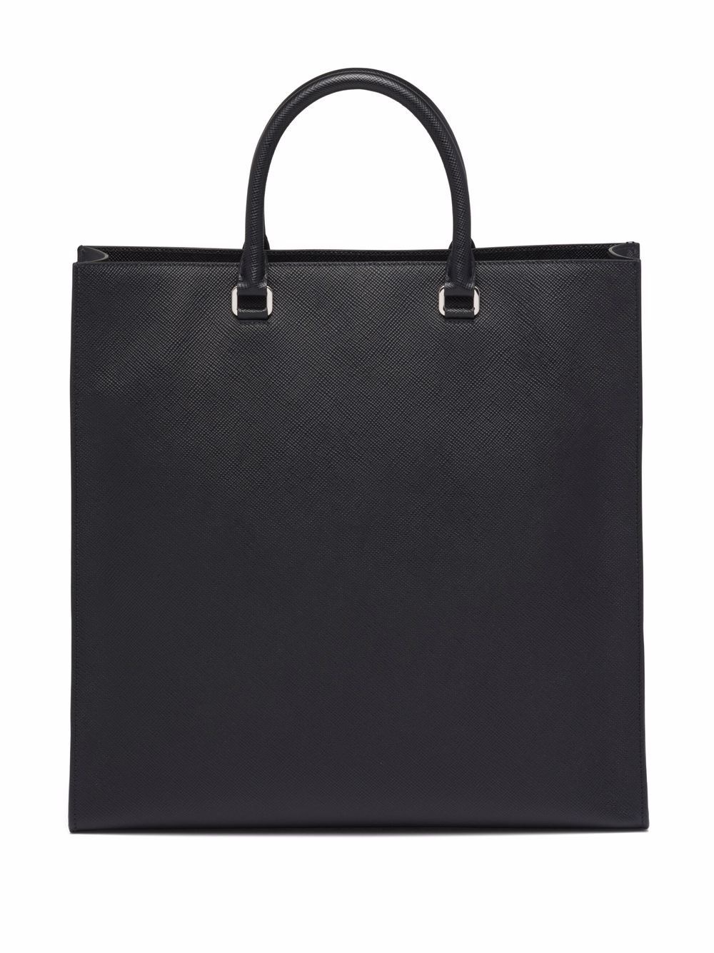 logo-embossed Saffiano leather tote - 3