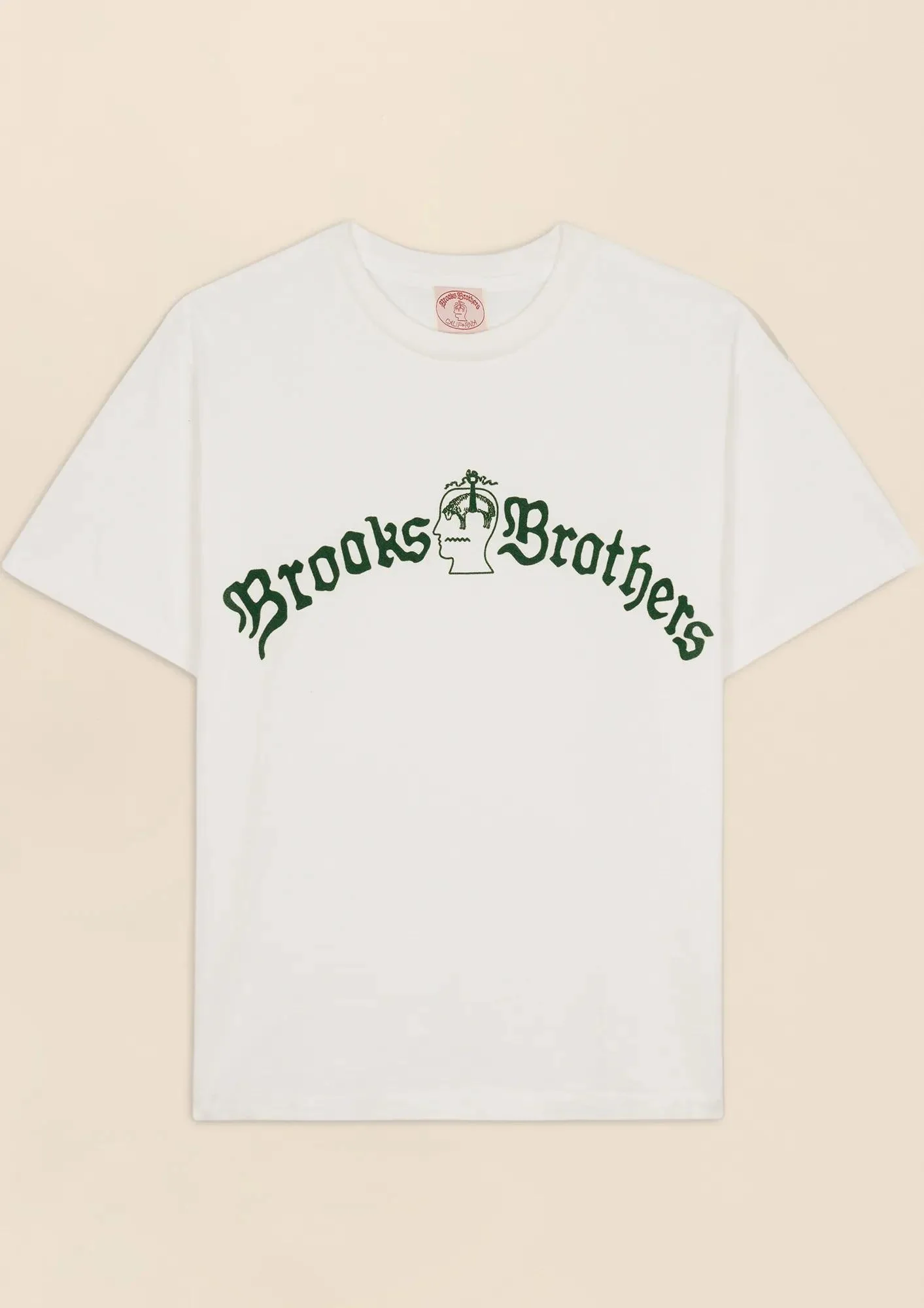 Brooks Brothers x Brain Dead Cotton Vintage-Inspired Emblem T-Shirt - 1