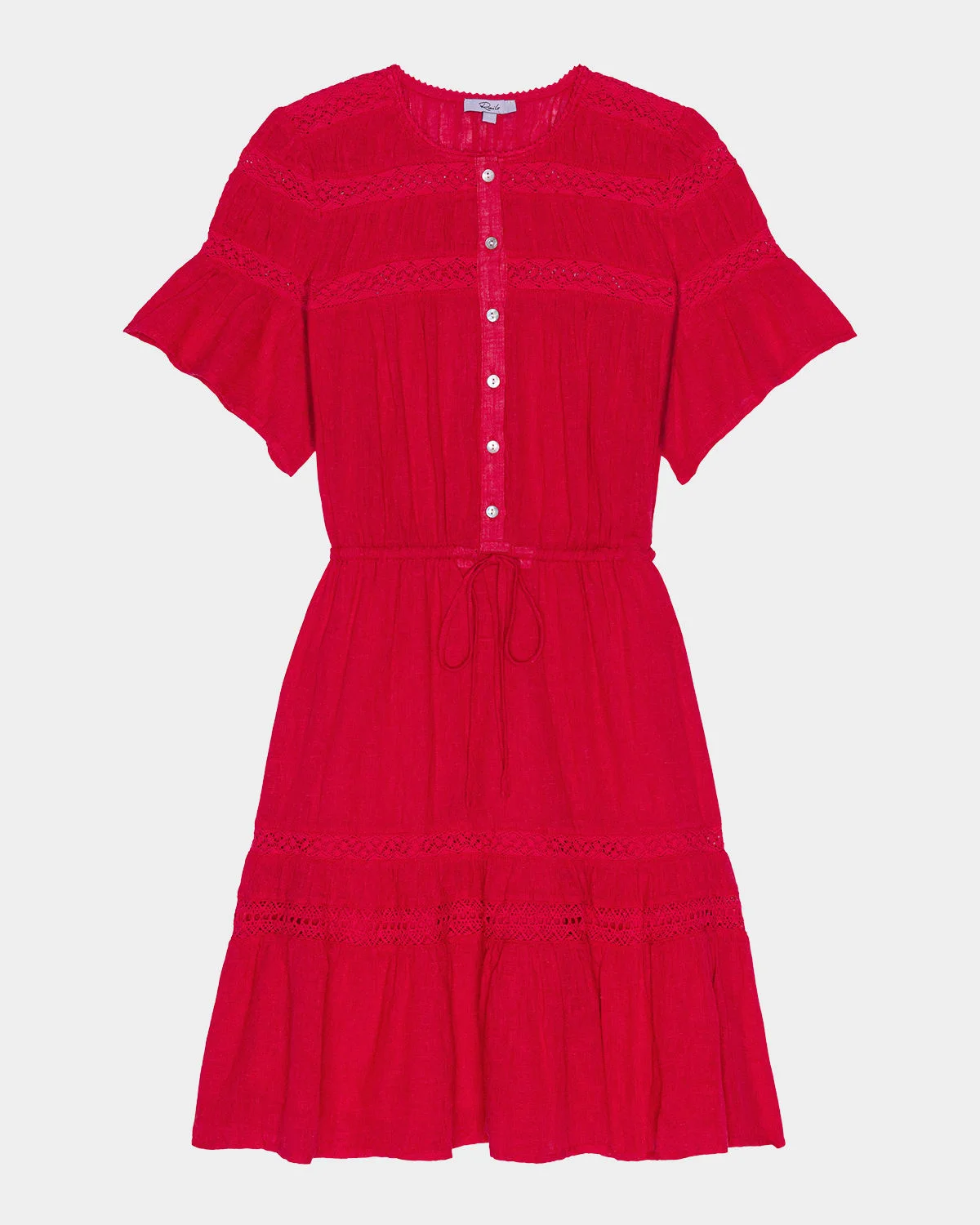 Winslow Short-Sleeve Linen Mini Dress - 1