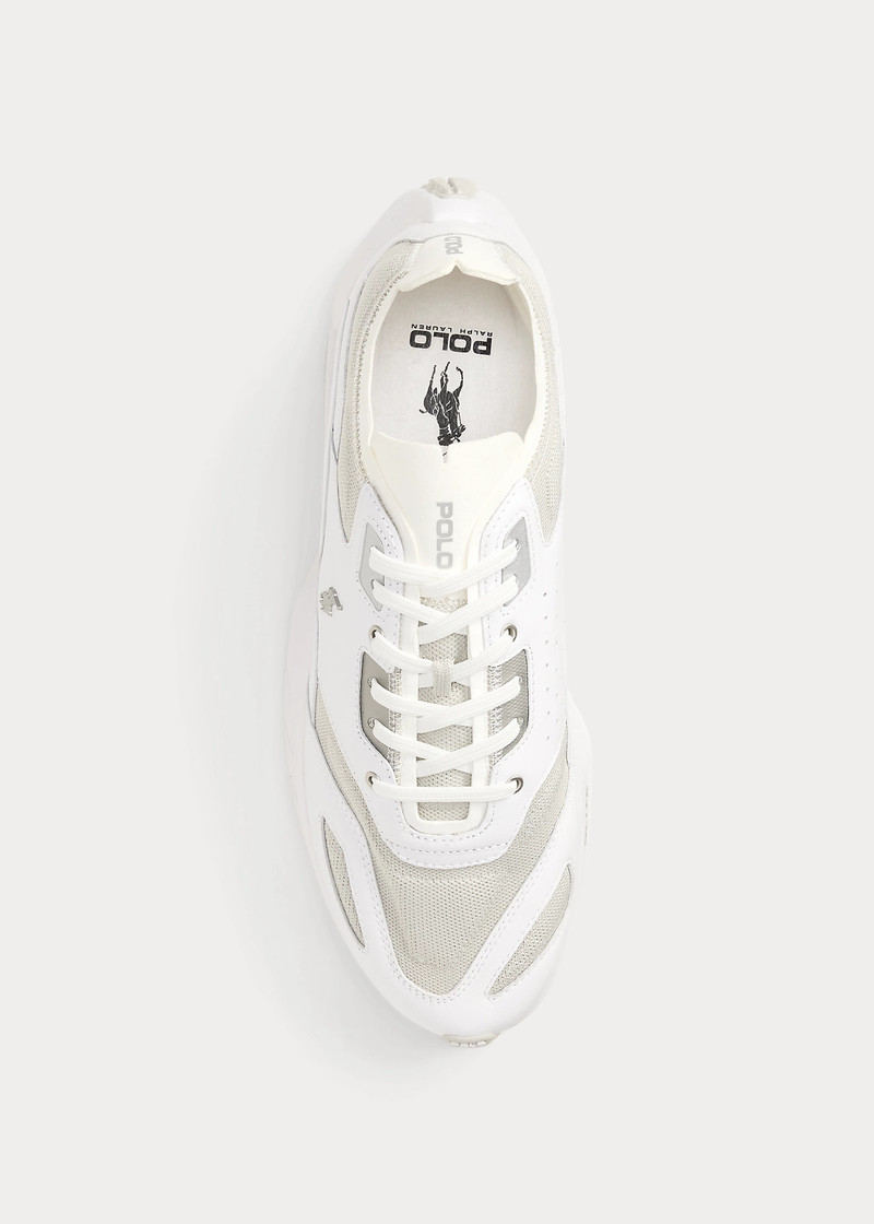 Boerum Leather-Paneled Knit Sneaker 4