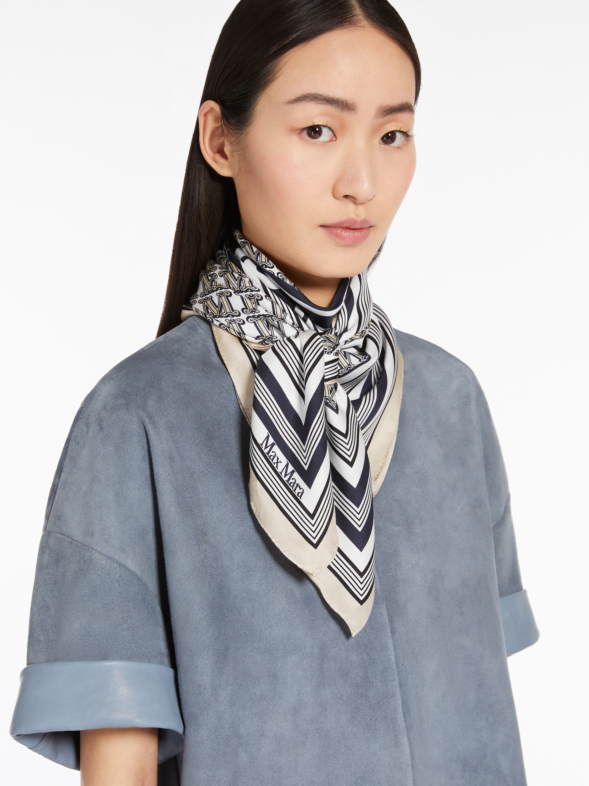 CARRE90W Printed silk scarf - 4