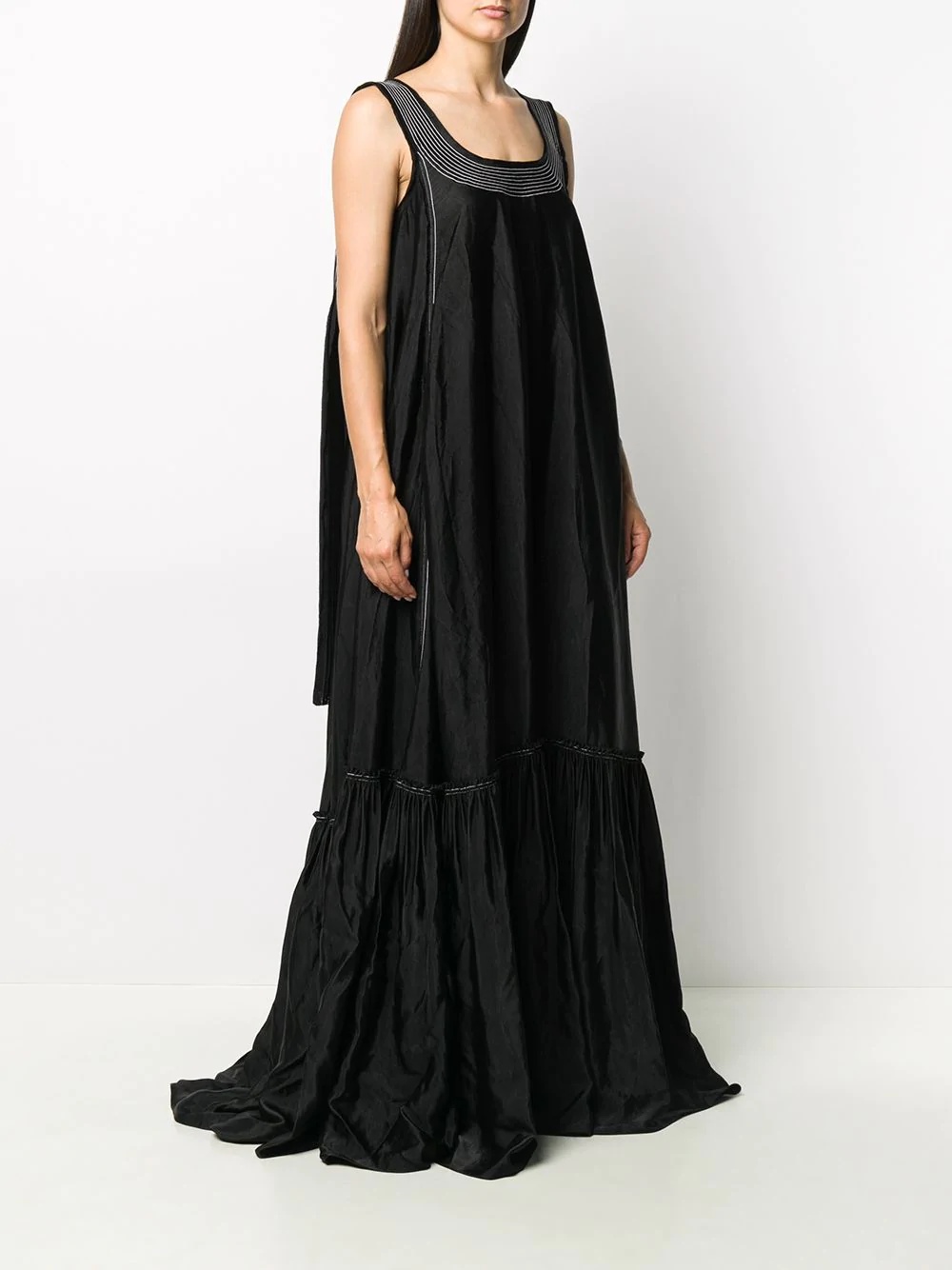 flared maxi gown - 3