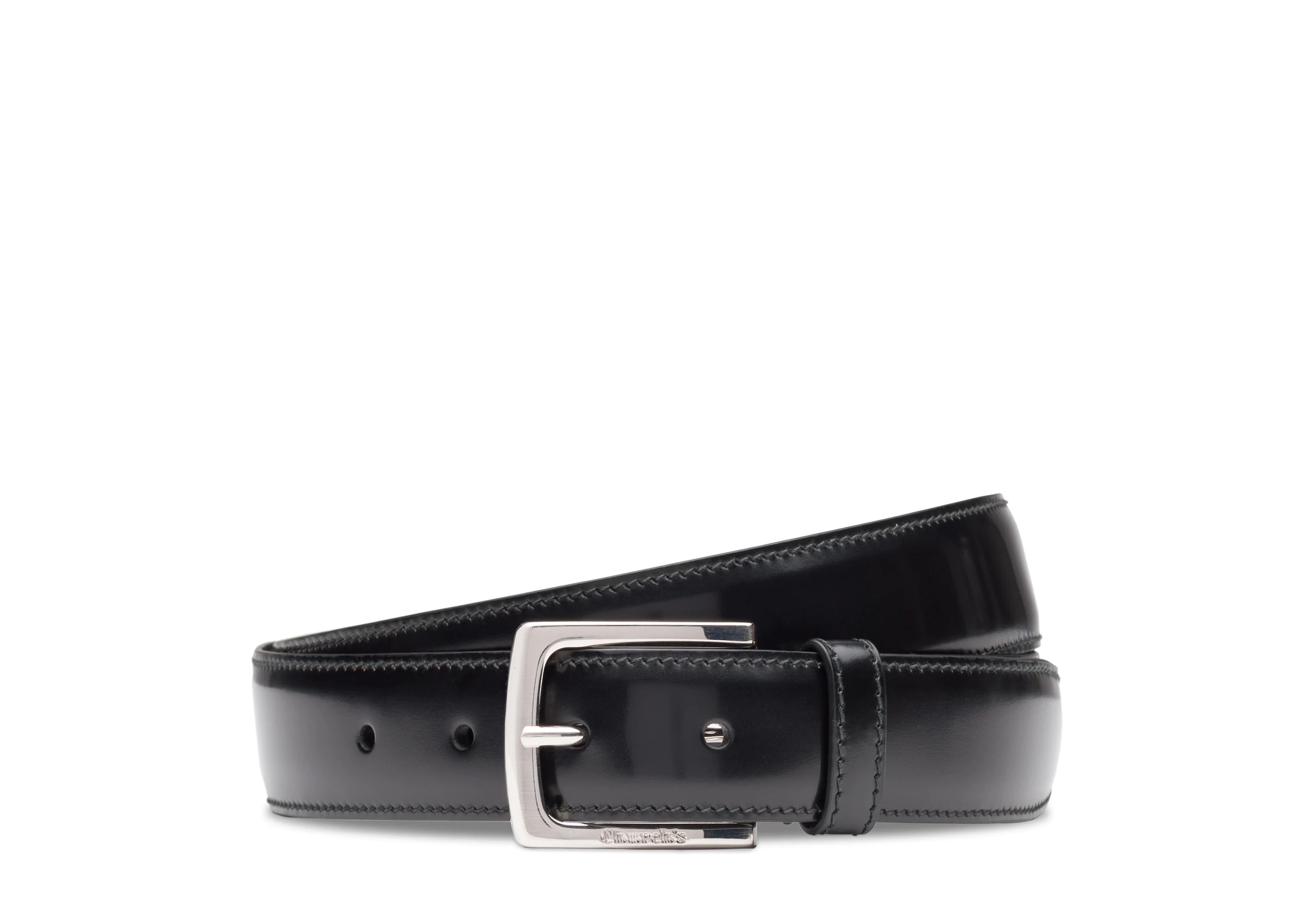 Square buckle belt
Polished Binder Leather Black - 1
