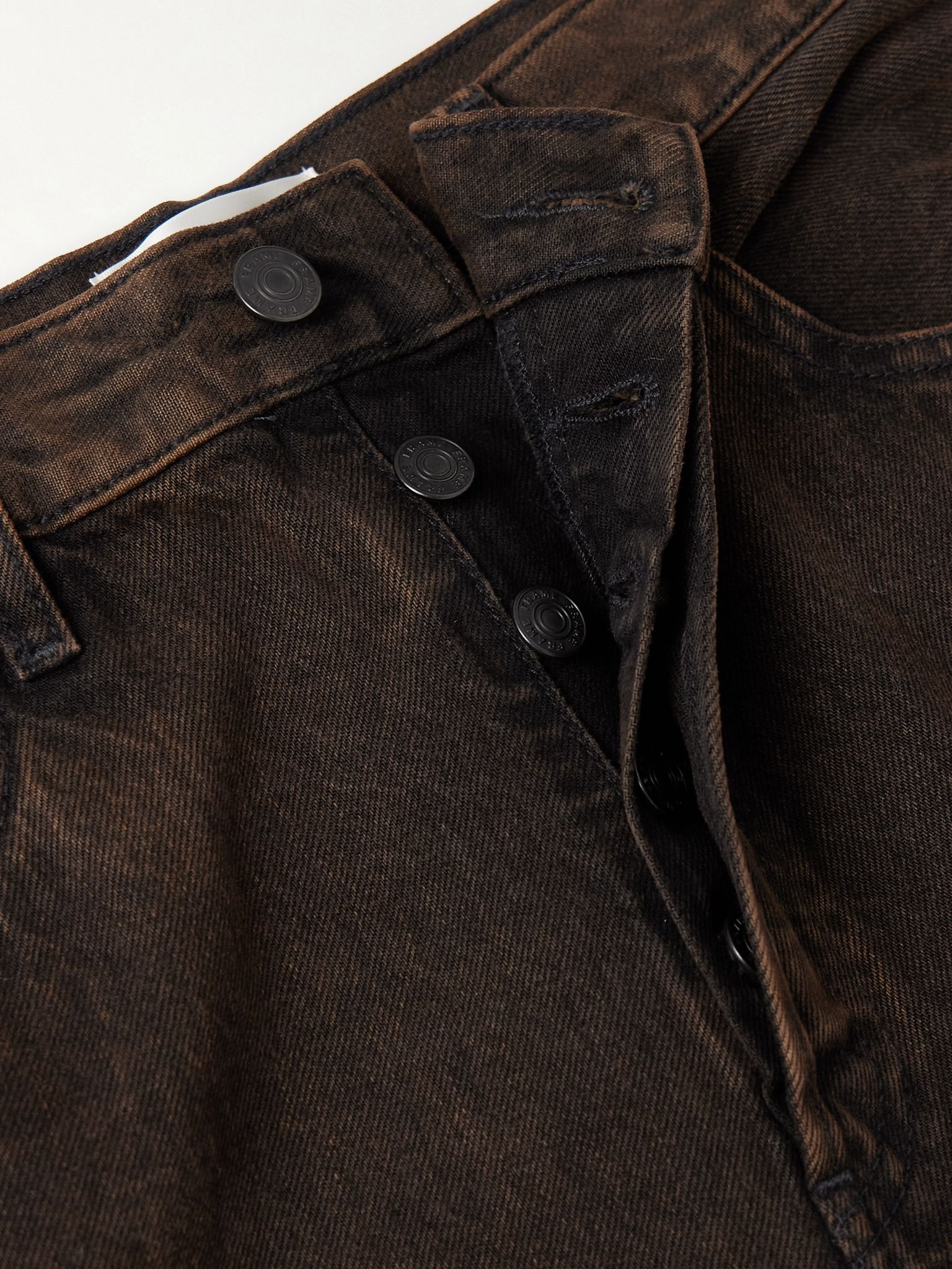 The Collegiate high-rise wide-leg jeans Brown - 5