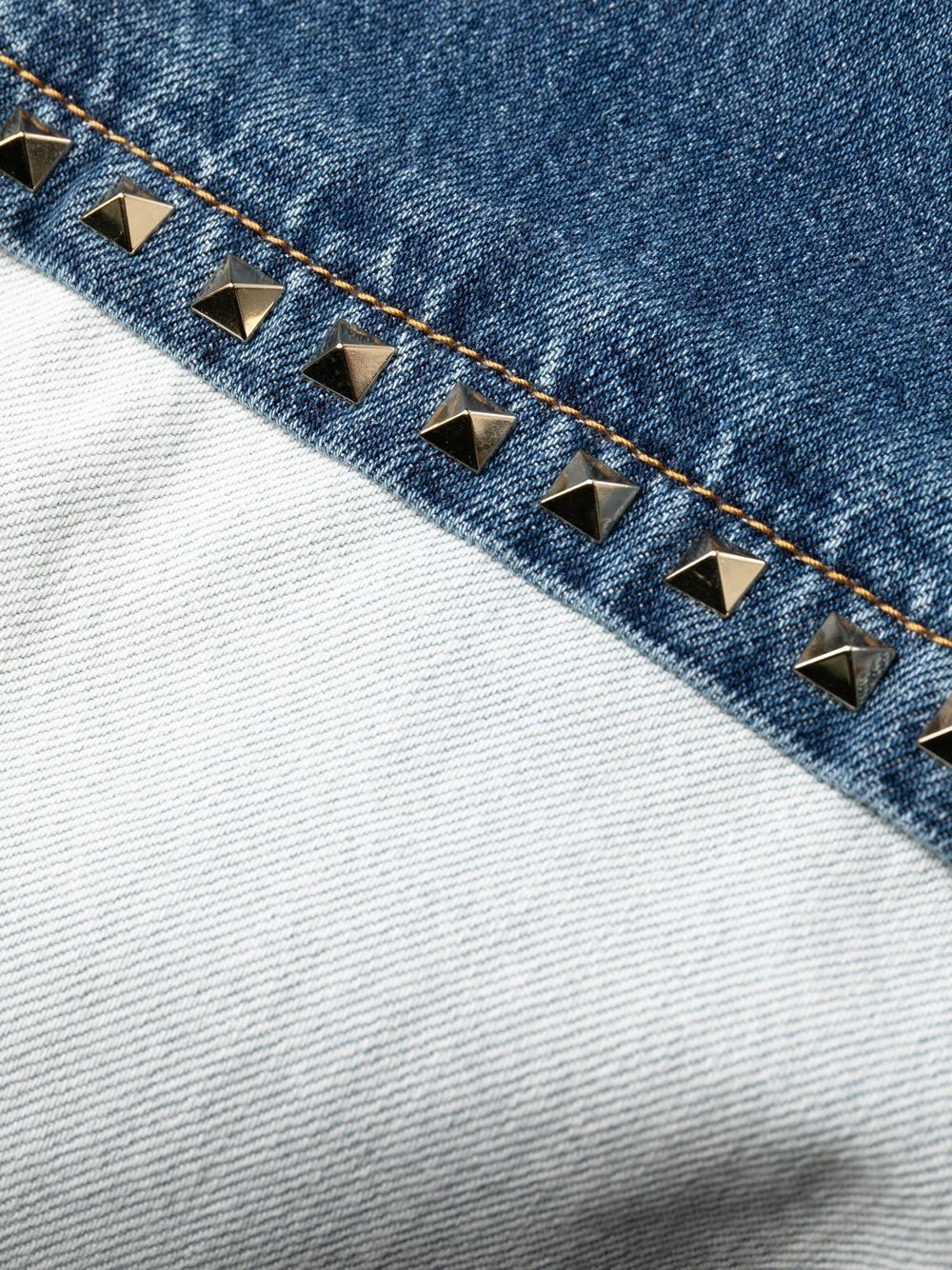 Rockstud-detail straight-leg jeans - 7