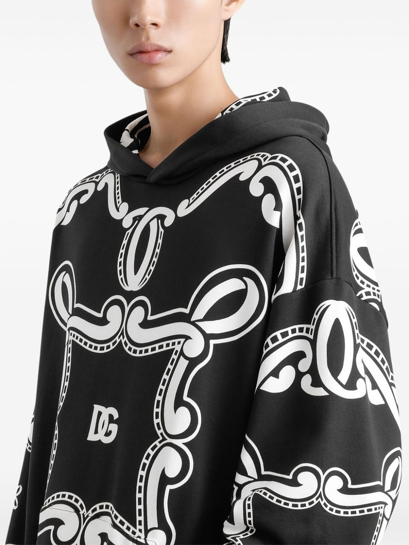 bandana-print hoodie 4