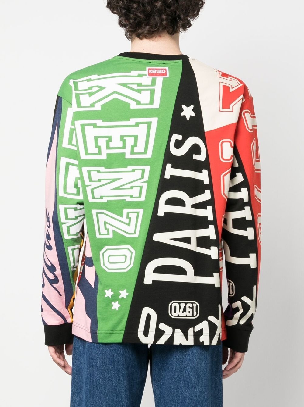 patchwork cotton sweatshirt - 4