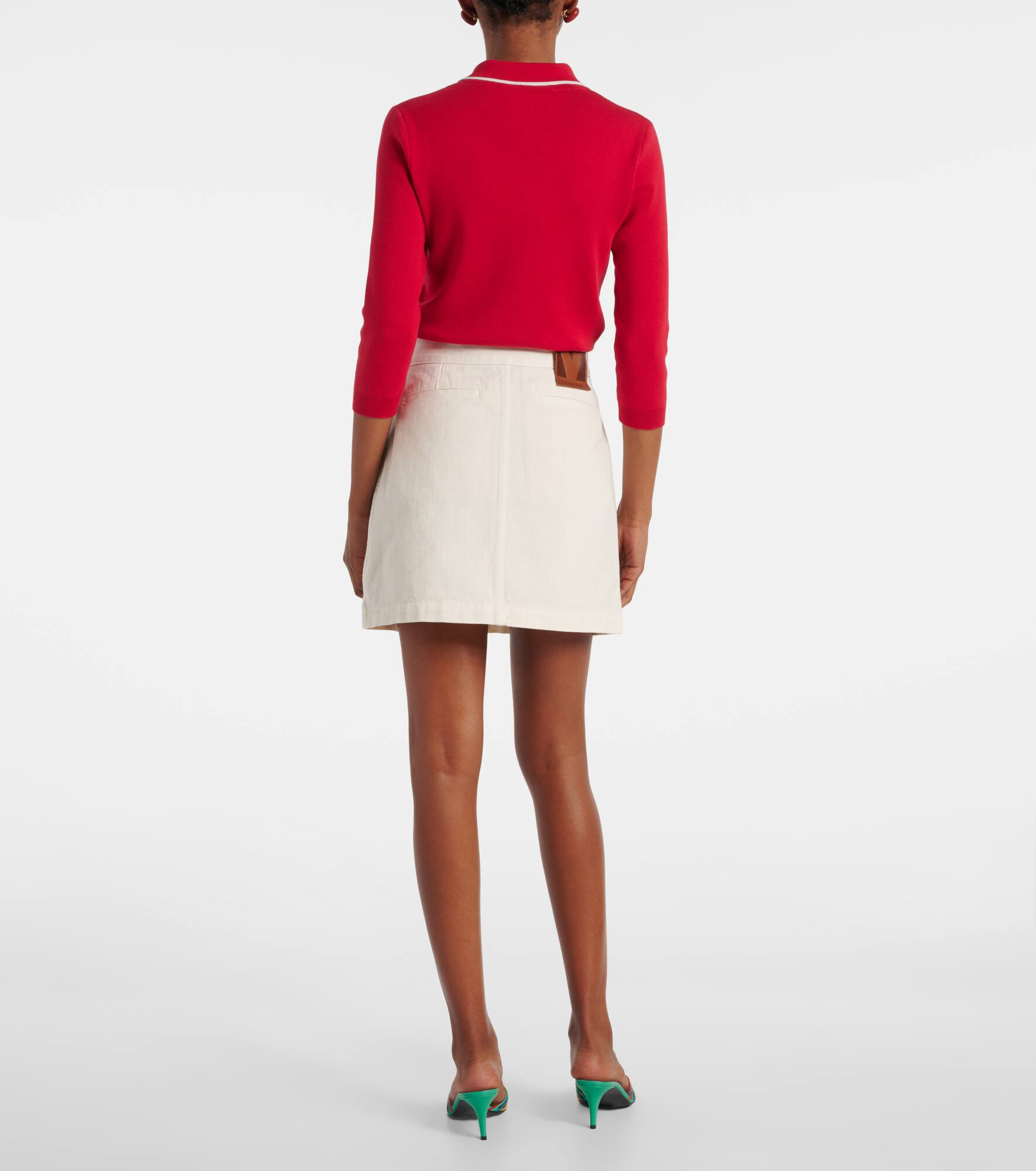 VGold denim skirt - 3