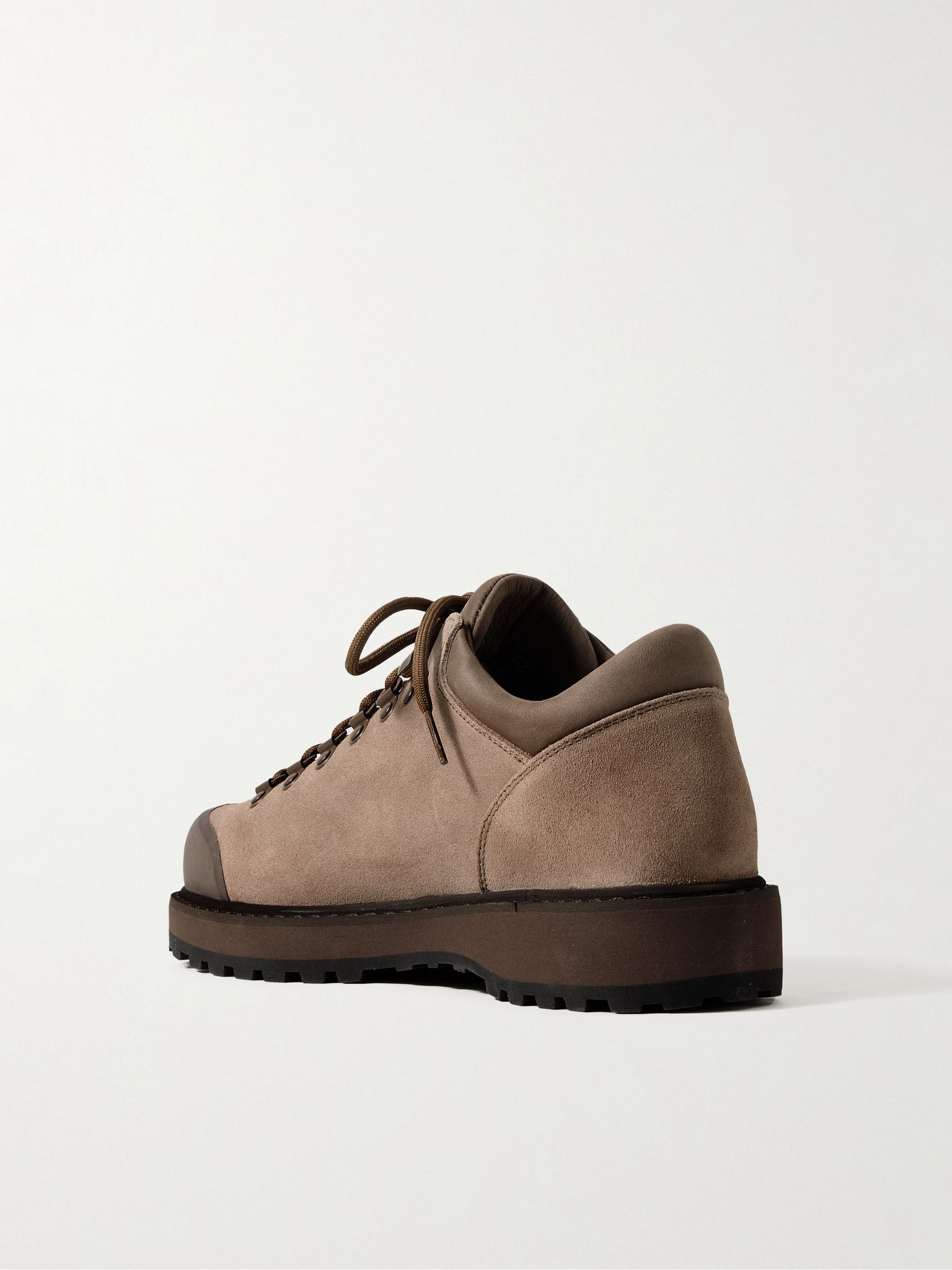 Cornaro Rubber-Trimmed Suede Sneakers Light brown - 4
