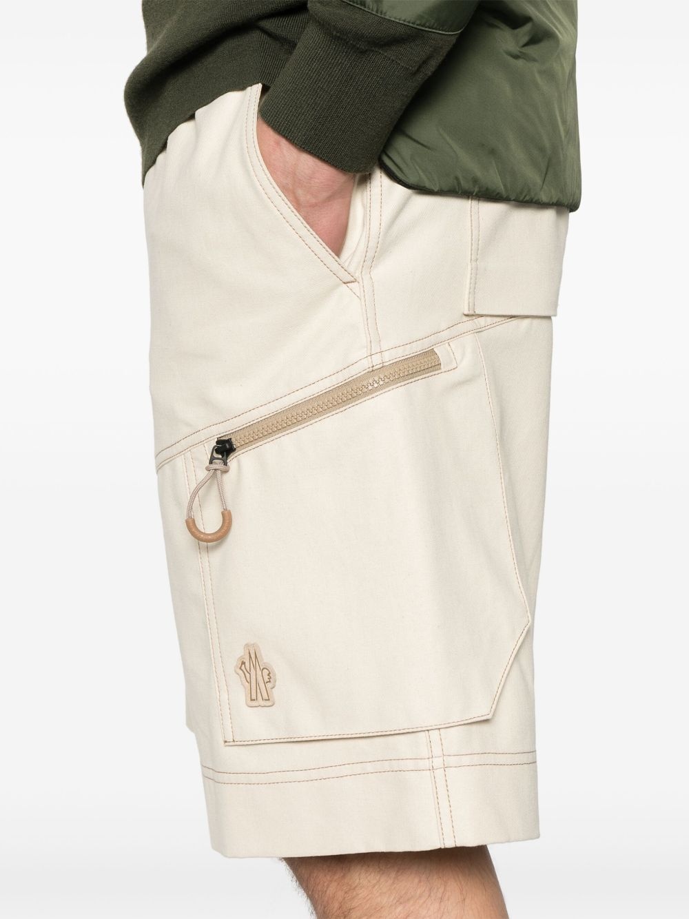 drawstring cargo shorts - 5