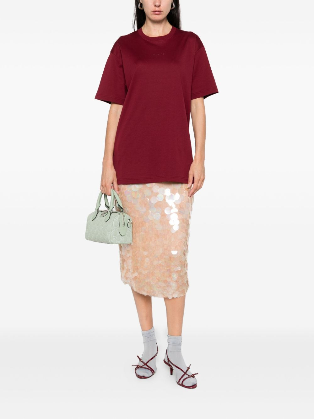 logo-embroidered crew-neck T-shirt - 2