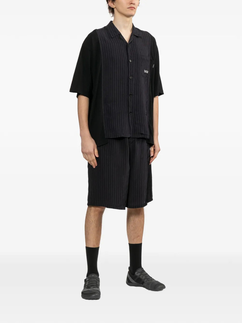 UNDERCOVER PINSTRIPE LOGO SHORTS outlook