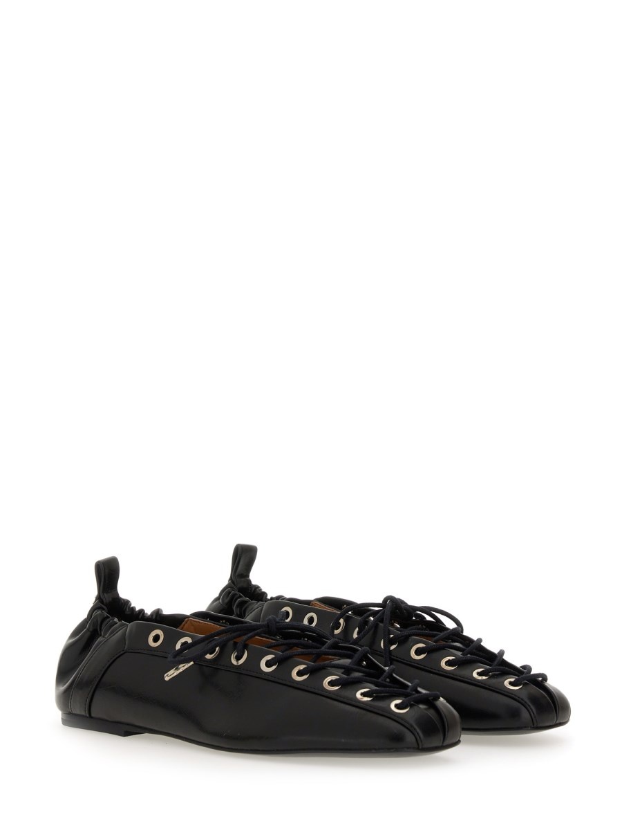 BALLERINA LACE-UP IN OLEATEX - 2