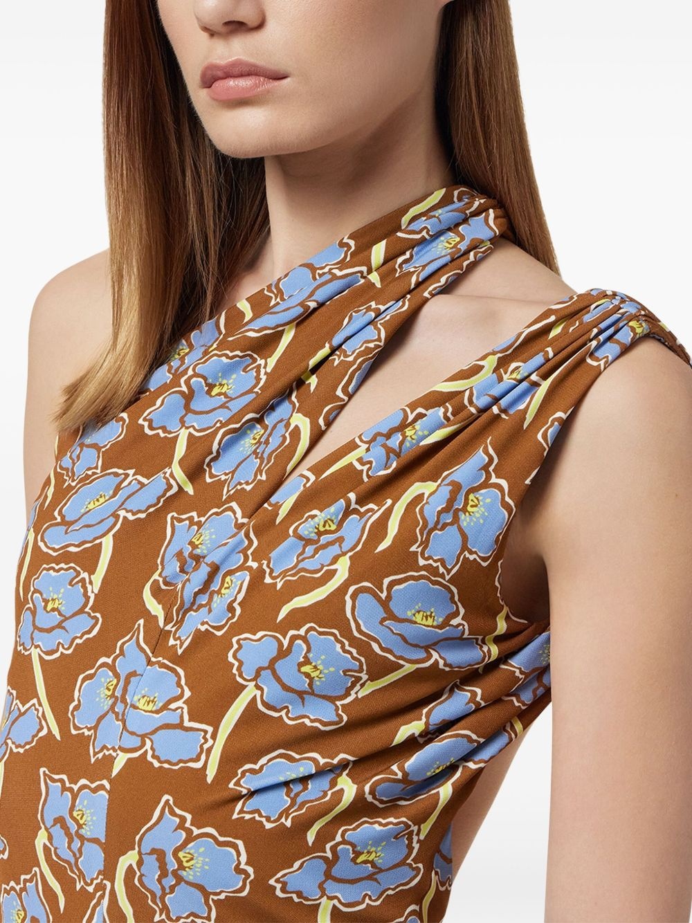 floral-print midi dress - 5
