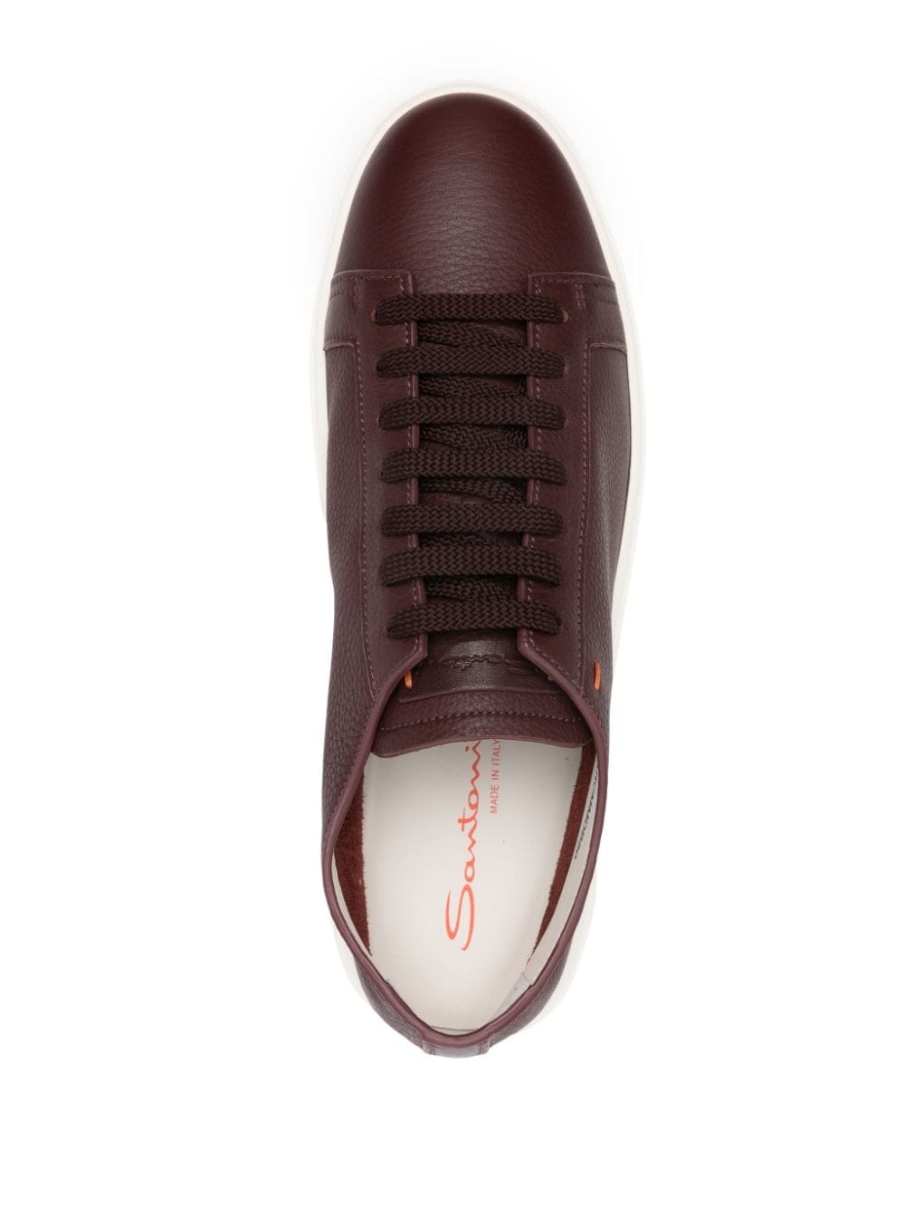 leather low-top sneakers - 7