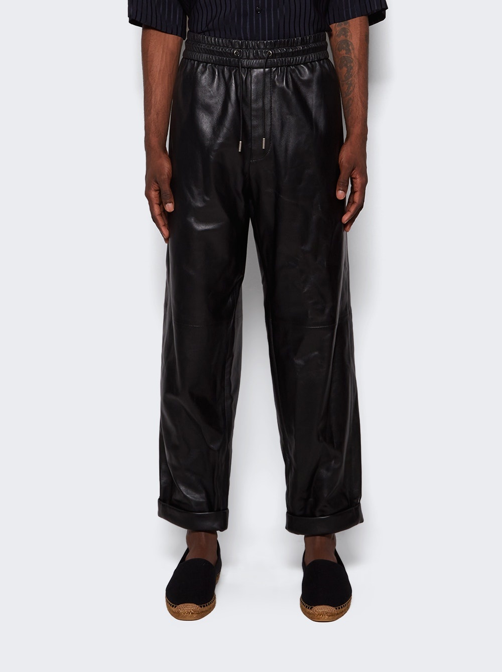 Lambskin Sweatpants Black - 3