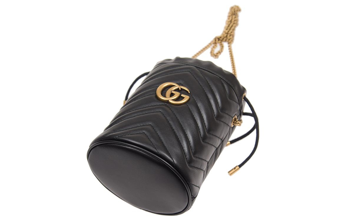 (WMNS) Gucci GG Marmont Mini Crossbody Bag Black 575163-DTDRT-1000 - 4