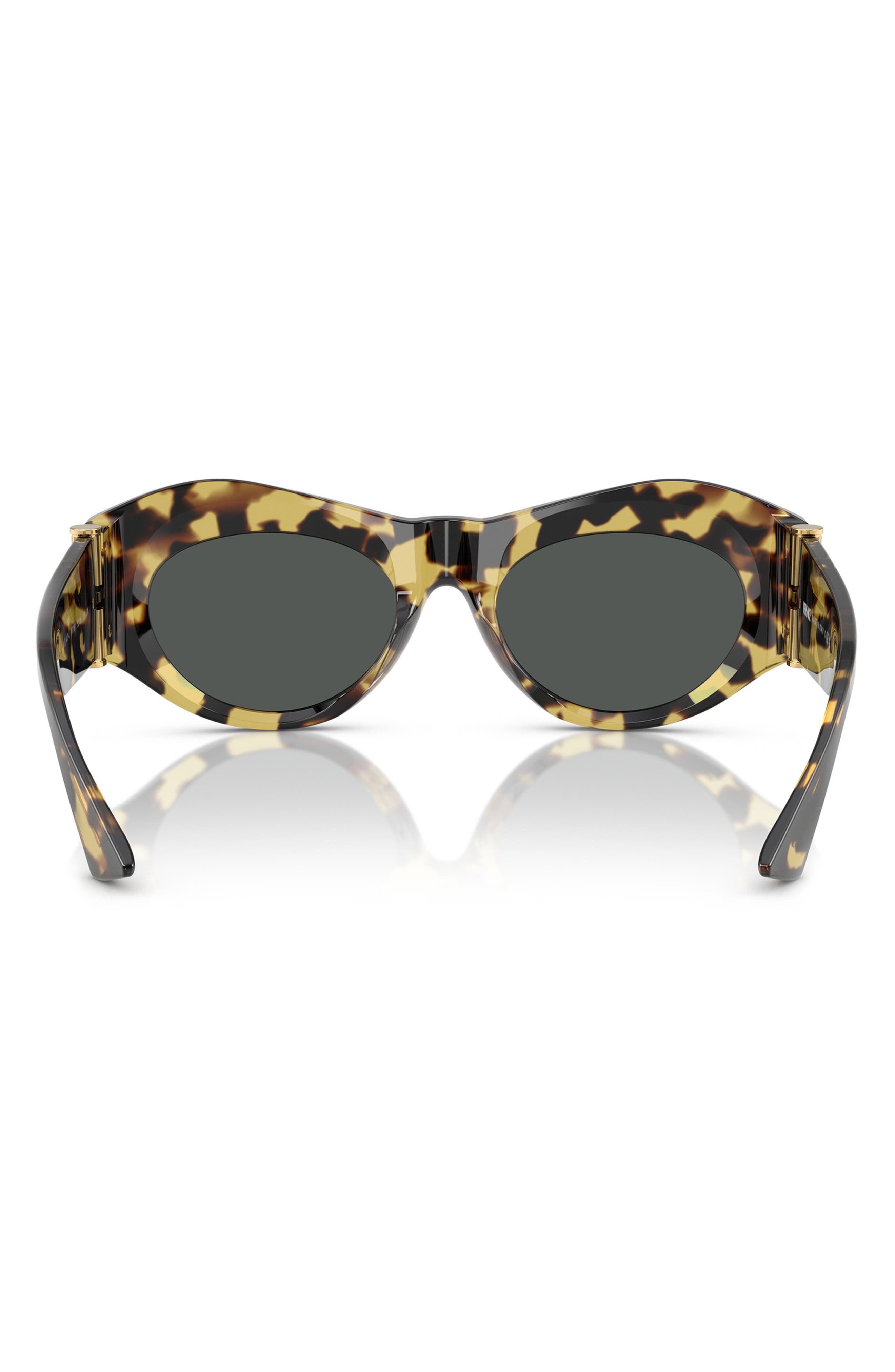 Versace 52mm Oval Sunglasses in Havana at Nordstrom - 5