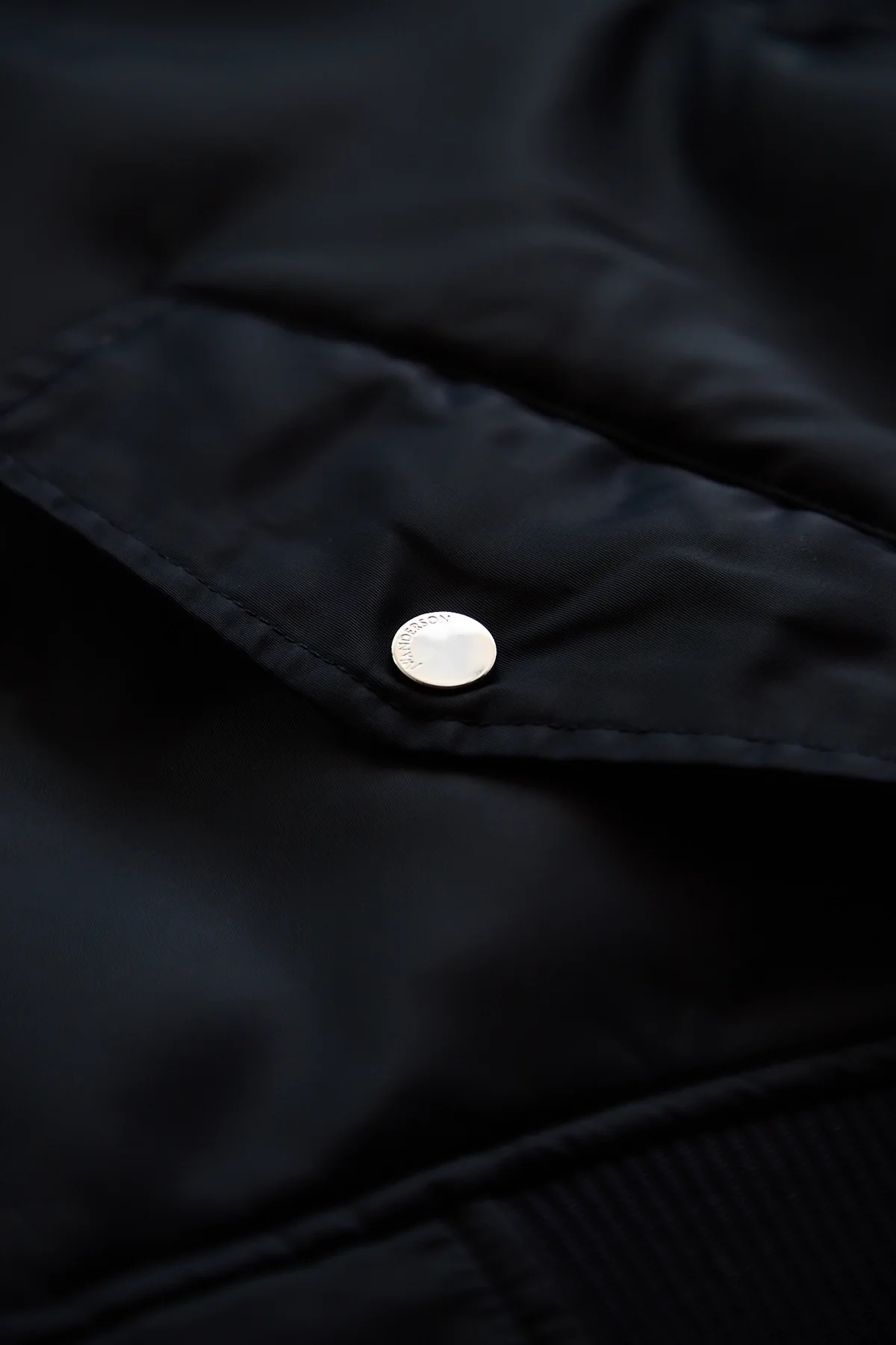 JW Anderson Oversized Curved Hem Bomber Jacket Navy - 3