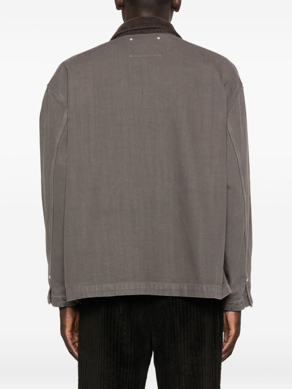 patch-pocket cotton jacket - 4