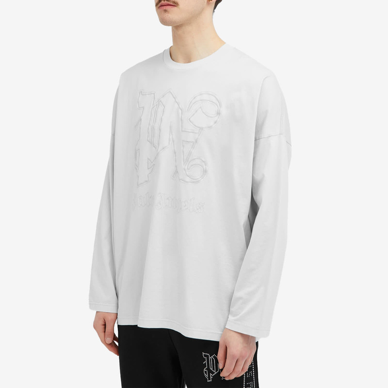 Palm Angels Palm Angels Monogram Statement Long Sleeve Tee outlook