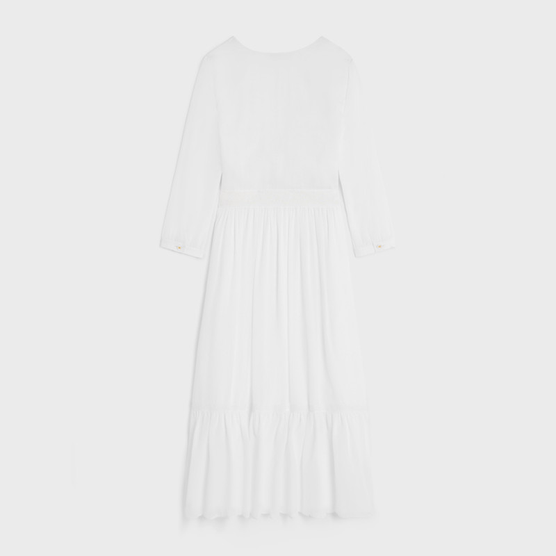 CELINE maxi dress in cotton twill outlook