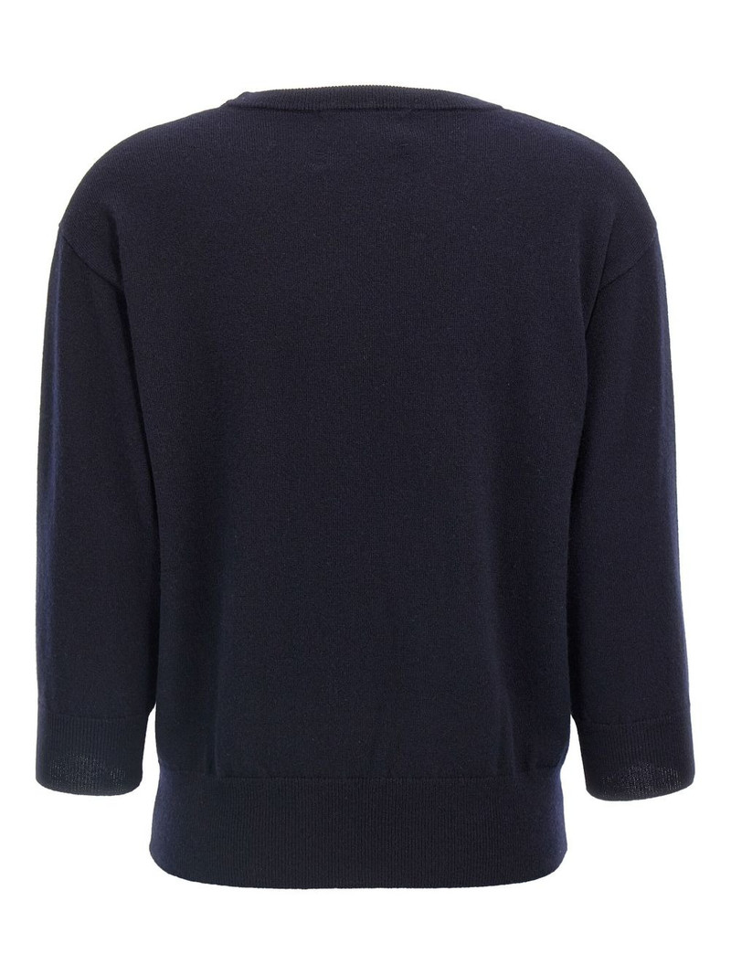 extreme cashmere N.398 three-quarter sleeve sweater outlook