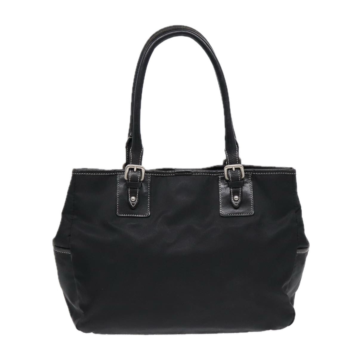 Burberry Burberry Blue Label Tote Bag Nylon Black Silver 