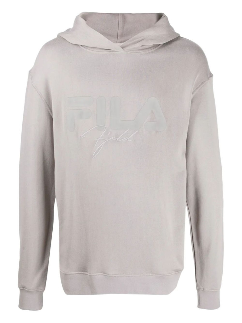 logo-embroidered hoodie 1