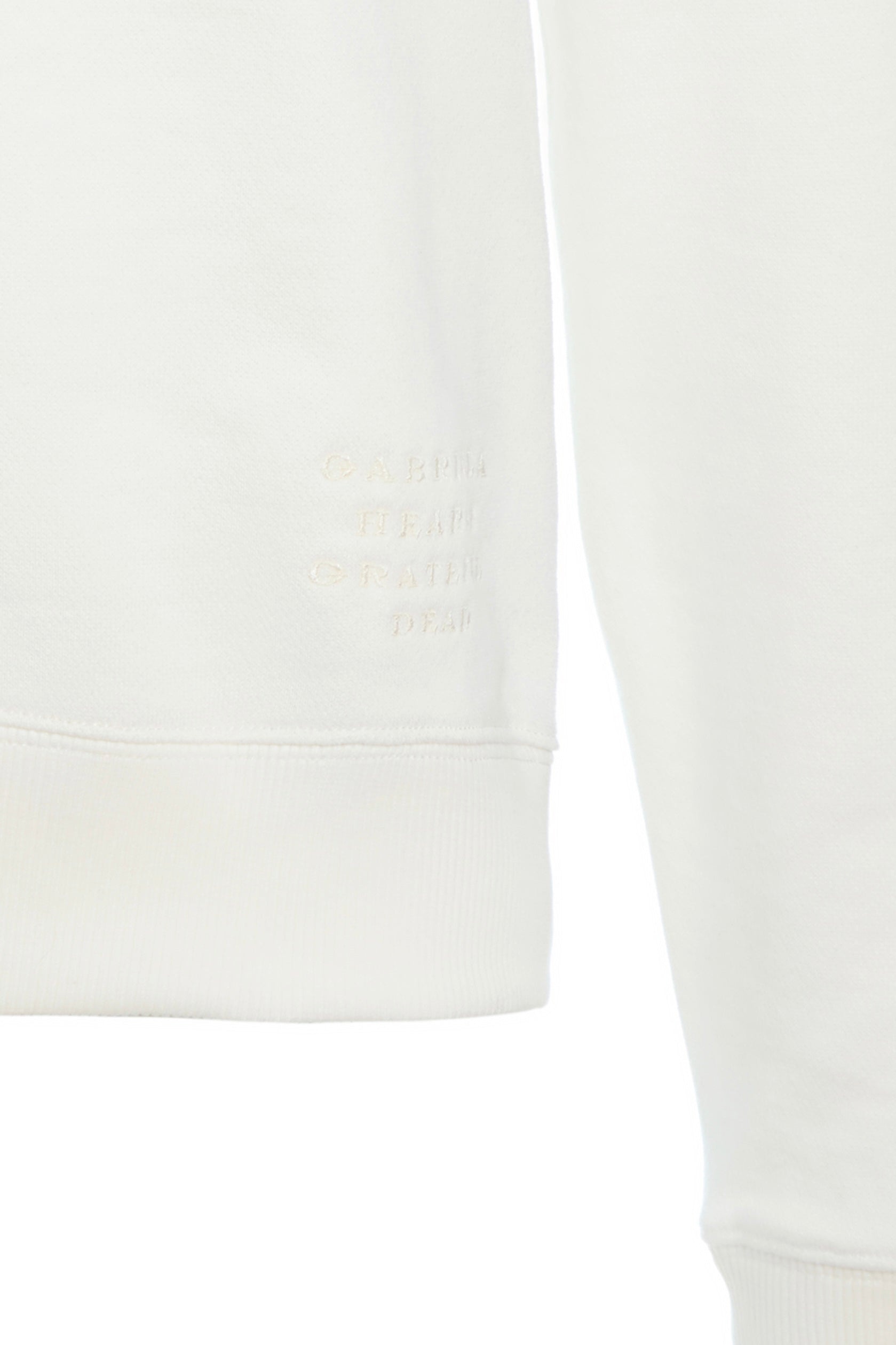 Royston Sweatshirt in White Fine Cotton - 4