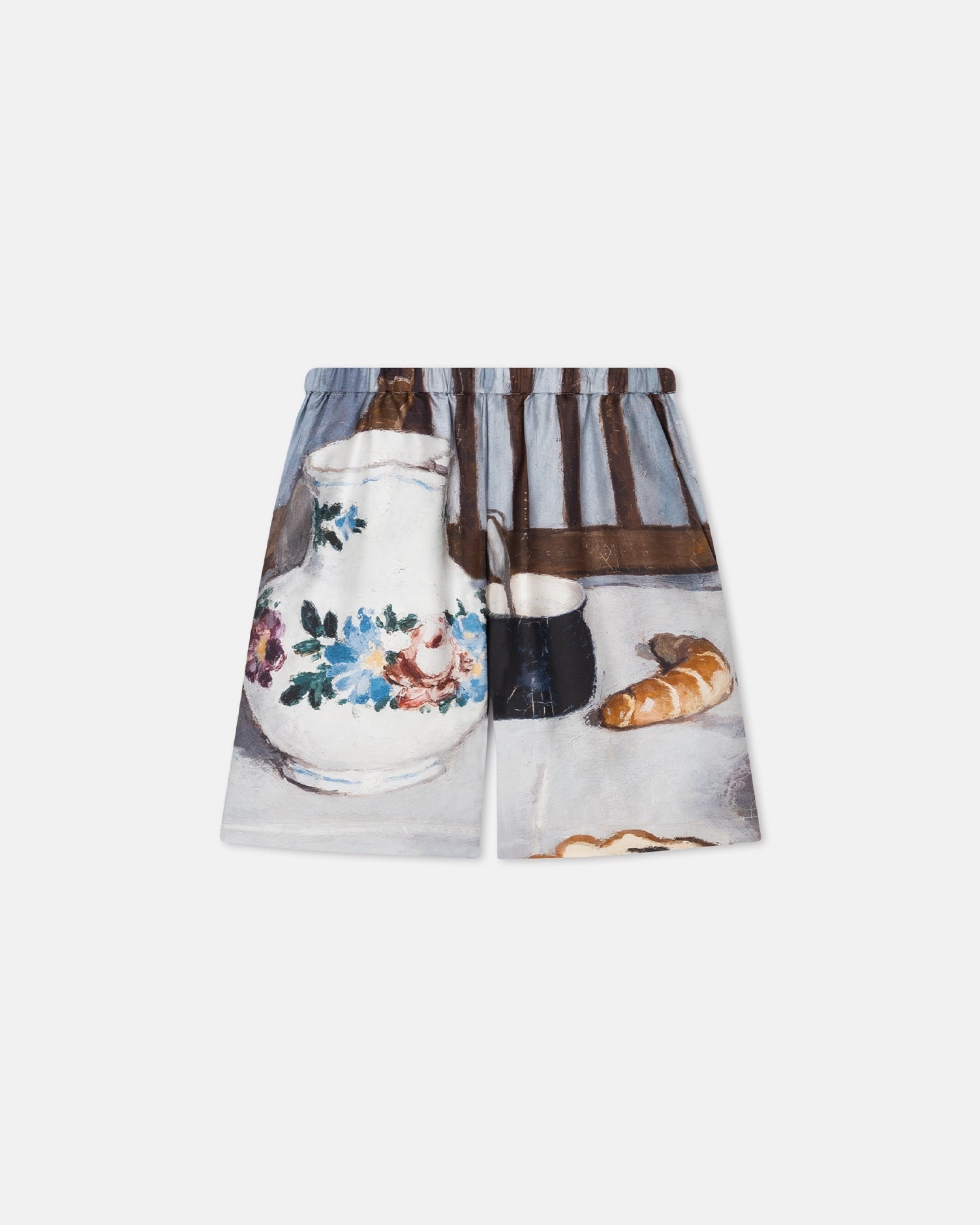 Printed Silk Twill Shorts - 5