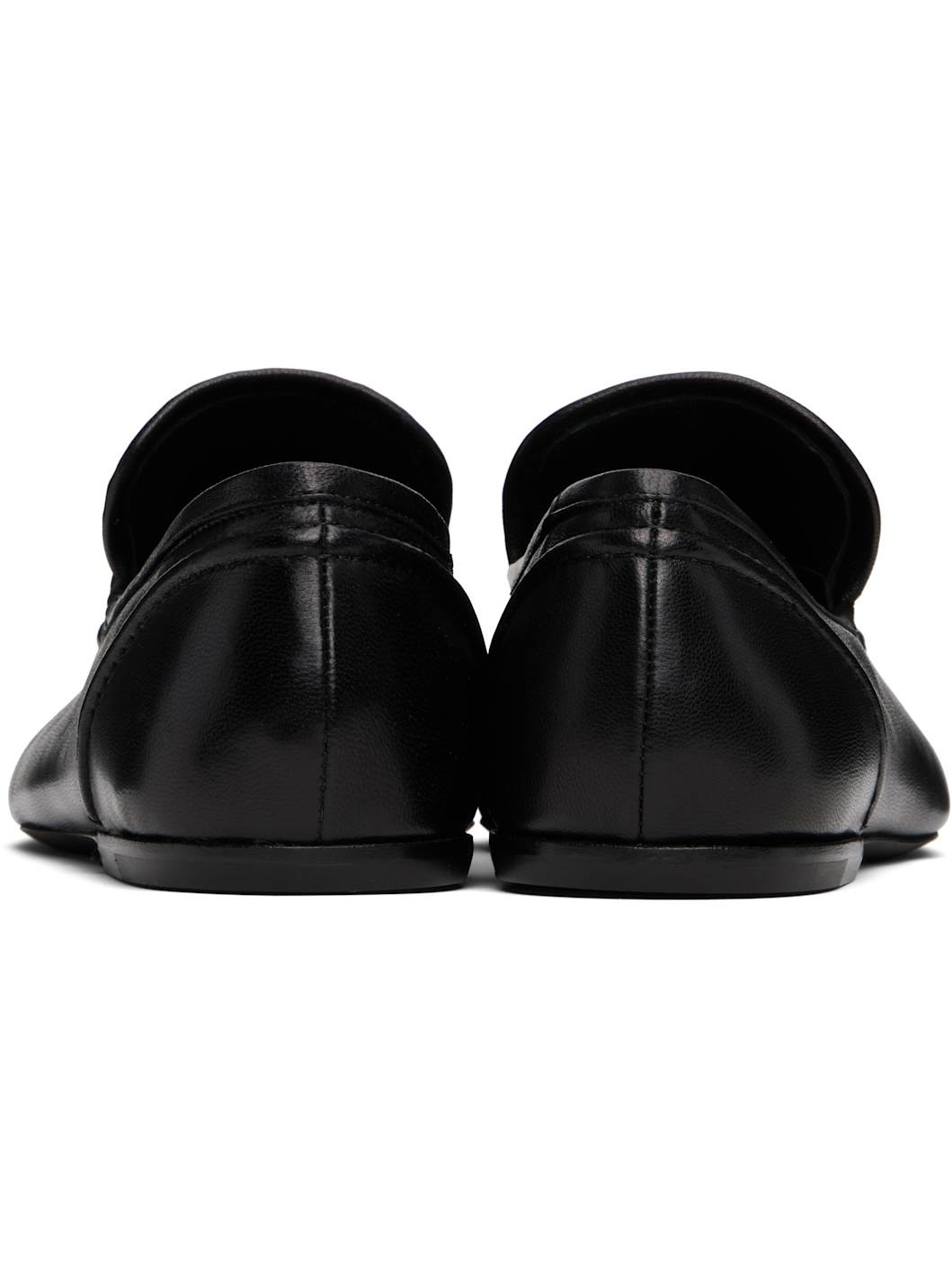 Black Leather Loafers - 2