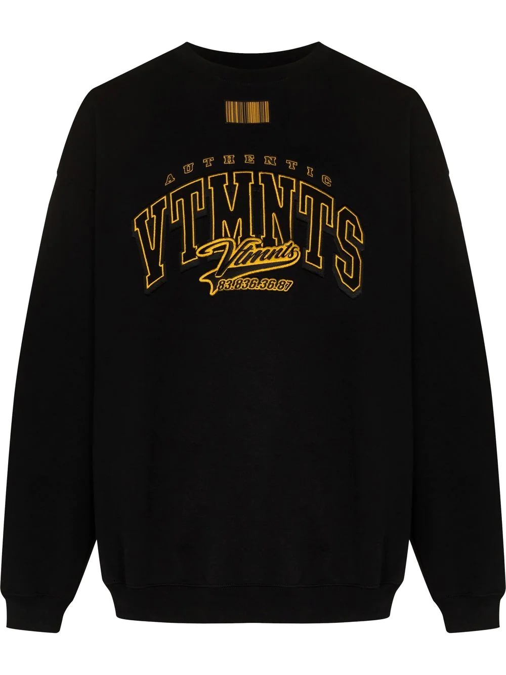 logo-embroidered sweatshirt - 1