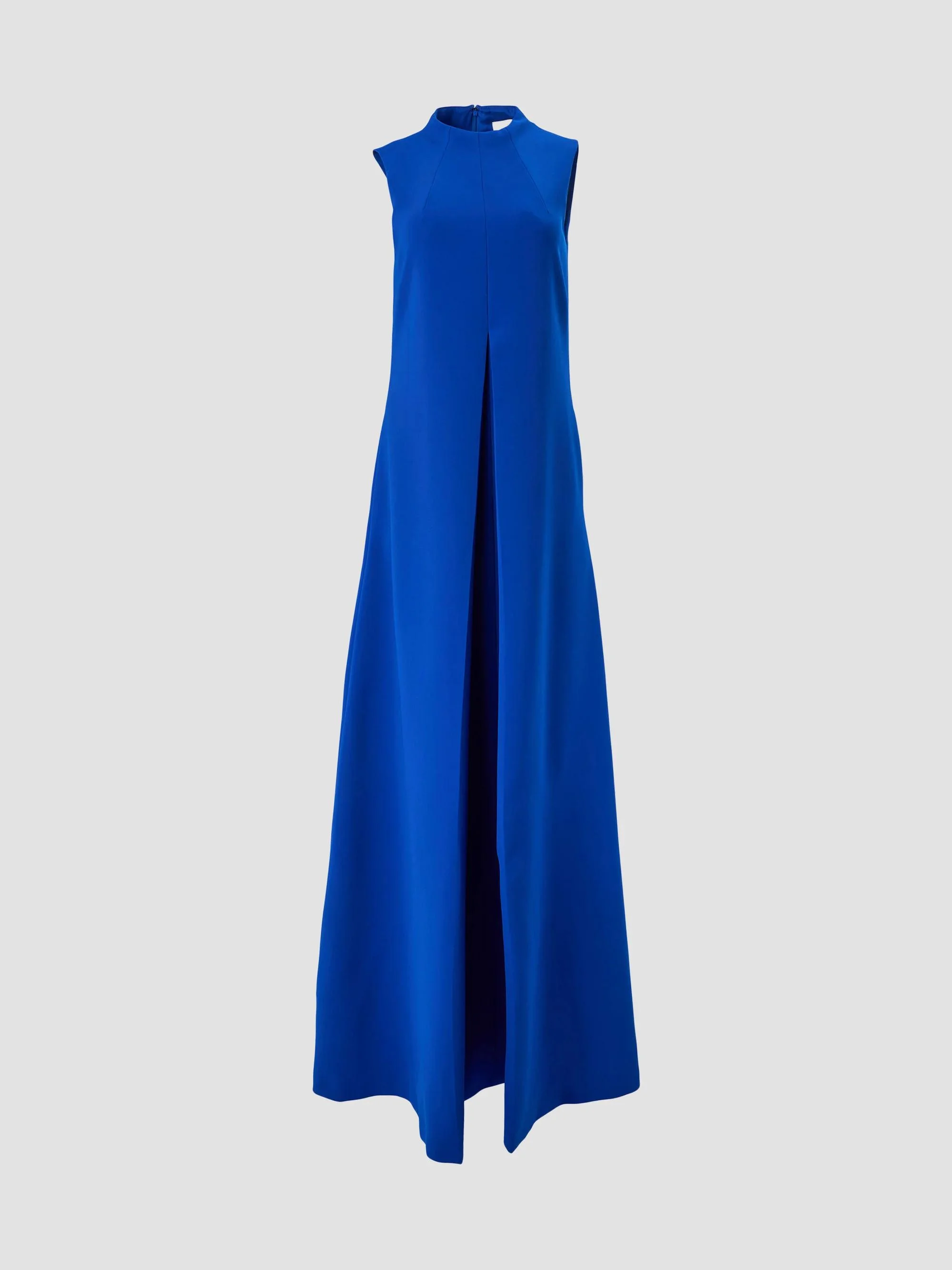 Women's Pleated A-Line Gown - Ultramarine - 1
