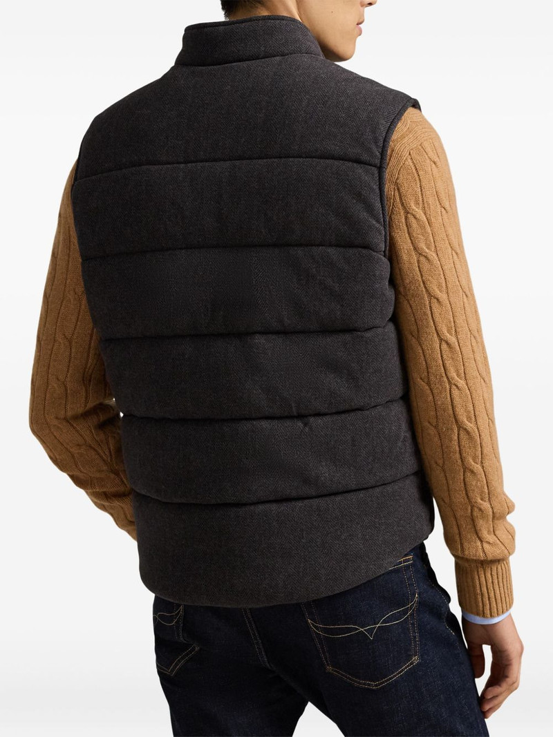 herringbone-pattern gilet 4