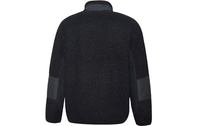 Converse Men's Converse Splicing Stay Warm Stand Collar Jacket Black 10018039-A01 outlook