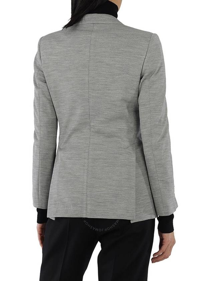 Melange Technical Wool Jersey Blazer Jacket Gray 4
