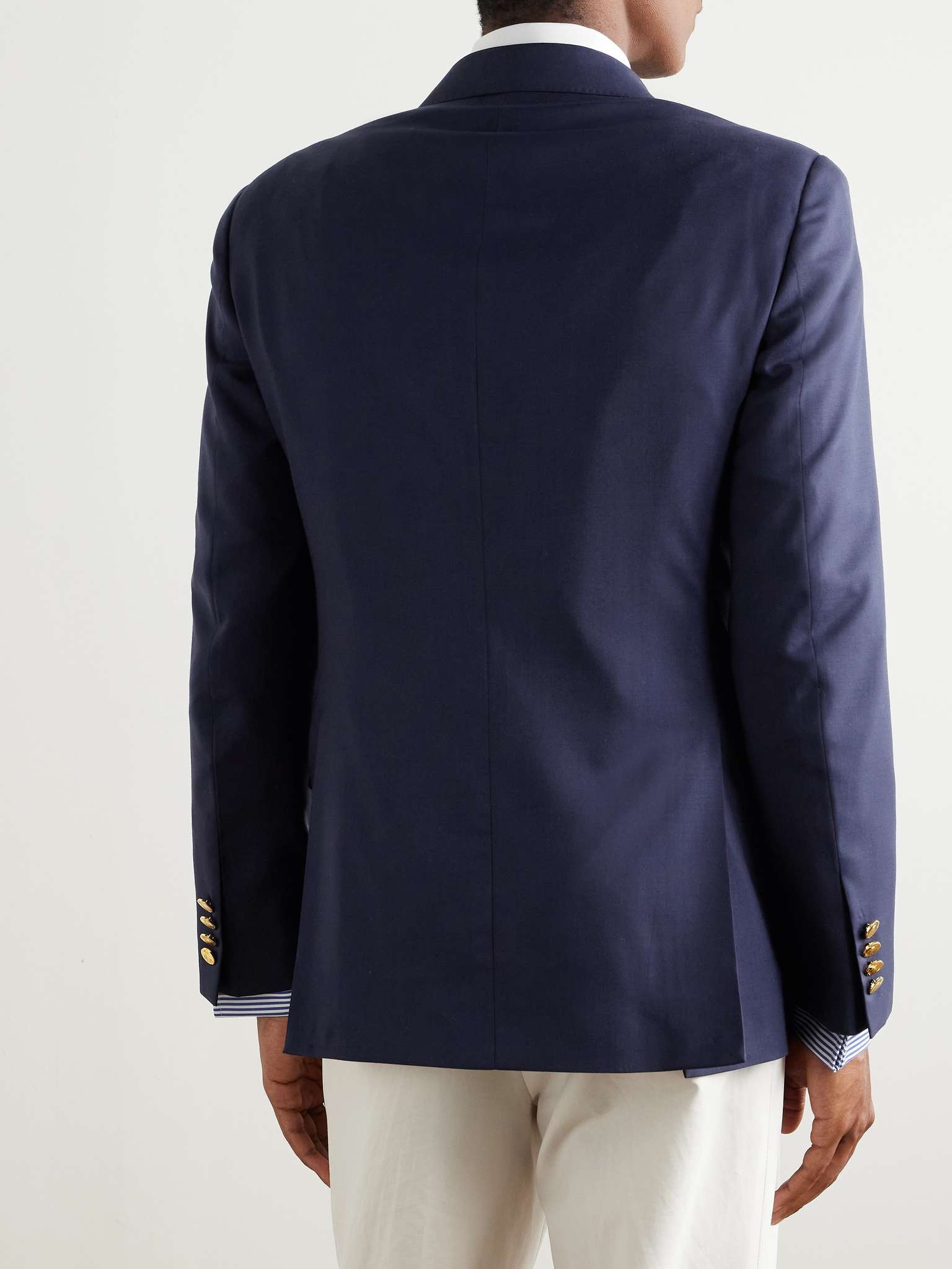 Gregory Double-Breasted Wool-Serge Blazer - 3