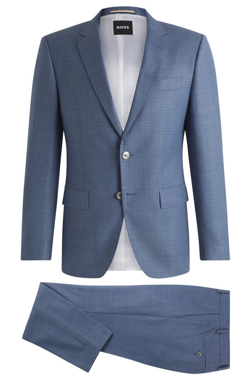 SLIM-FIT SUIT IN PATTERNED WOOL 8