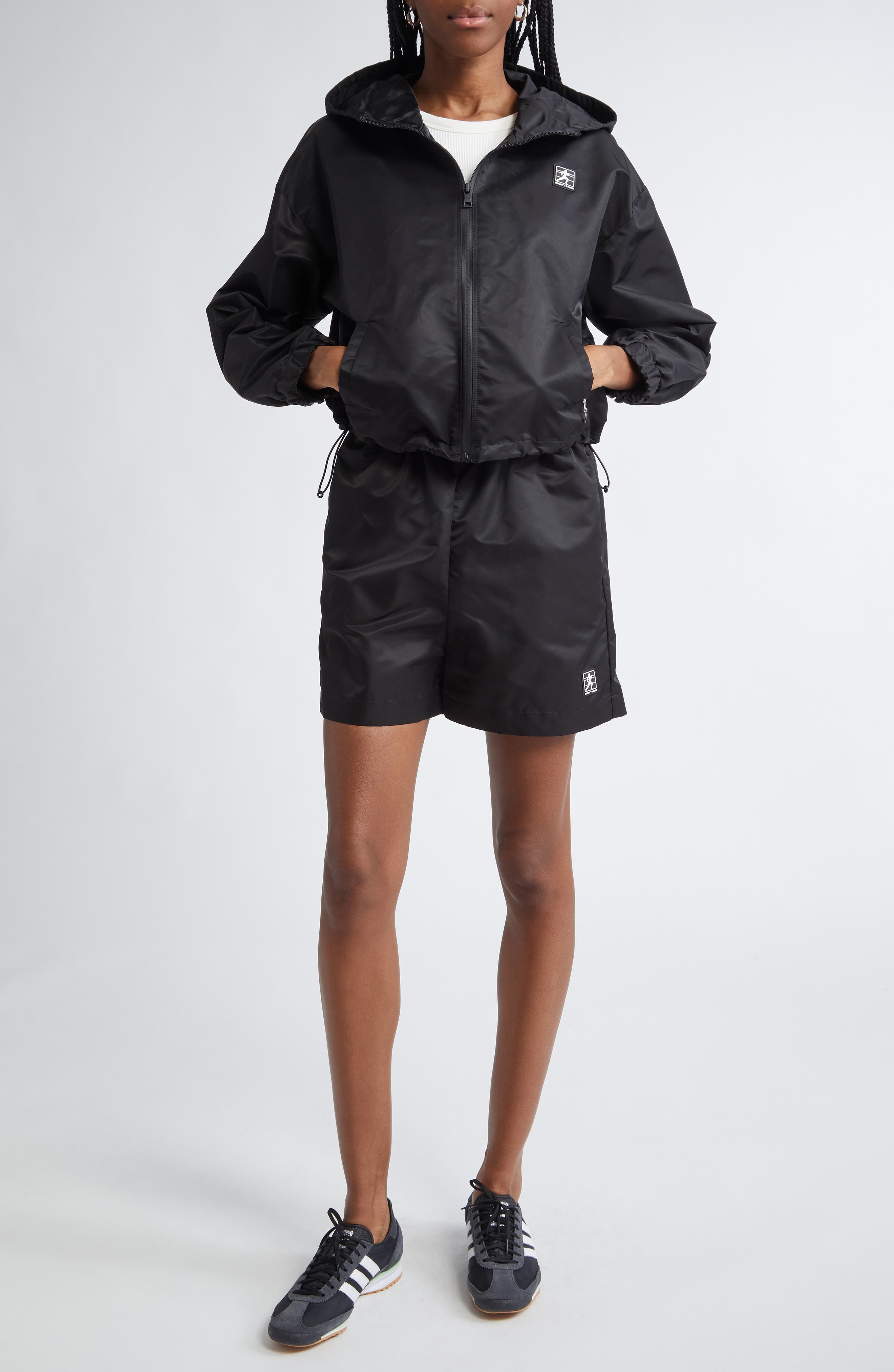 Sporty & Rich Running Woman Nylon Shorts in Black at Nordstrom - 2