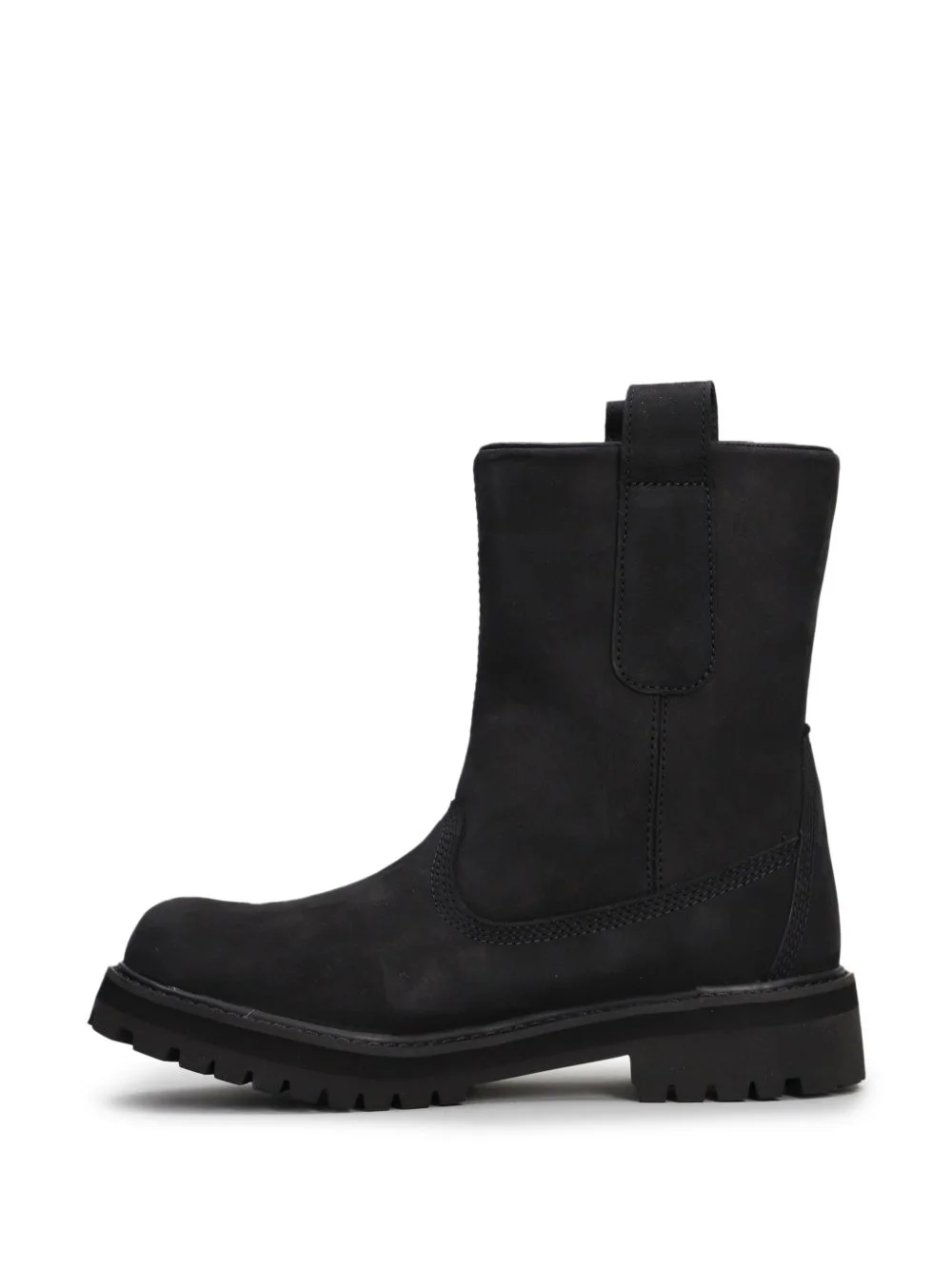 Heritage logo-debossed pull-on biker boots - 1